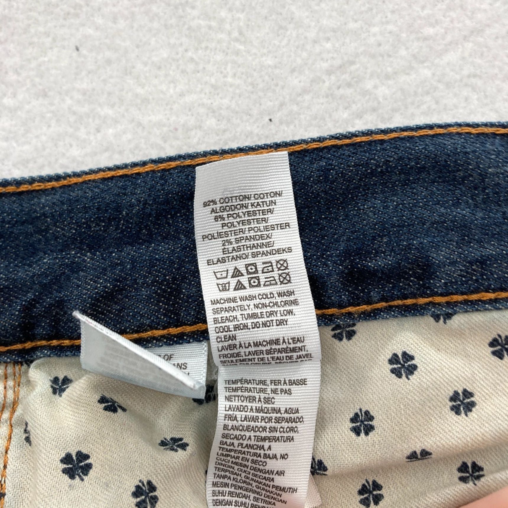 Lucky Brand Lucky Brand 221 Original Straight Mens 40x30 Dark Wash Blue Denim Jeans Mid Rise Jeans Size US 40 / EU 56 - 7 Thumbnail