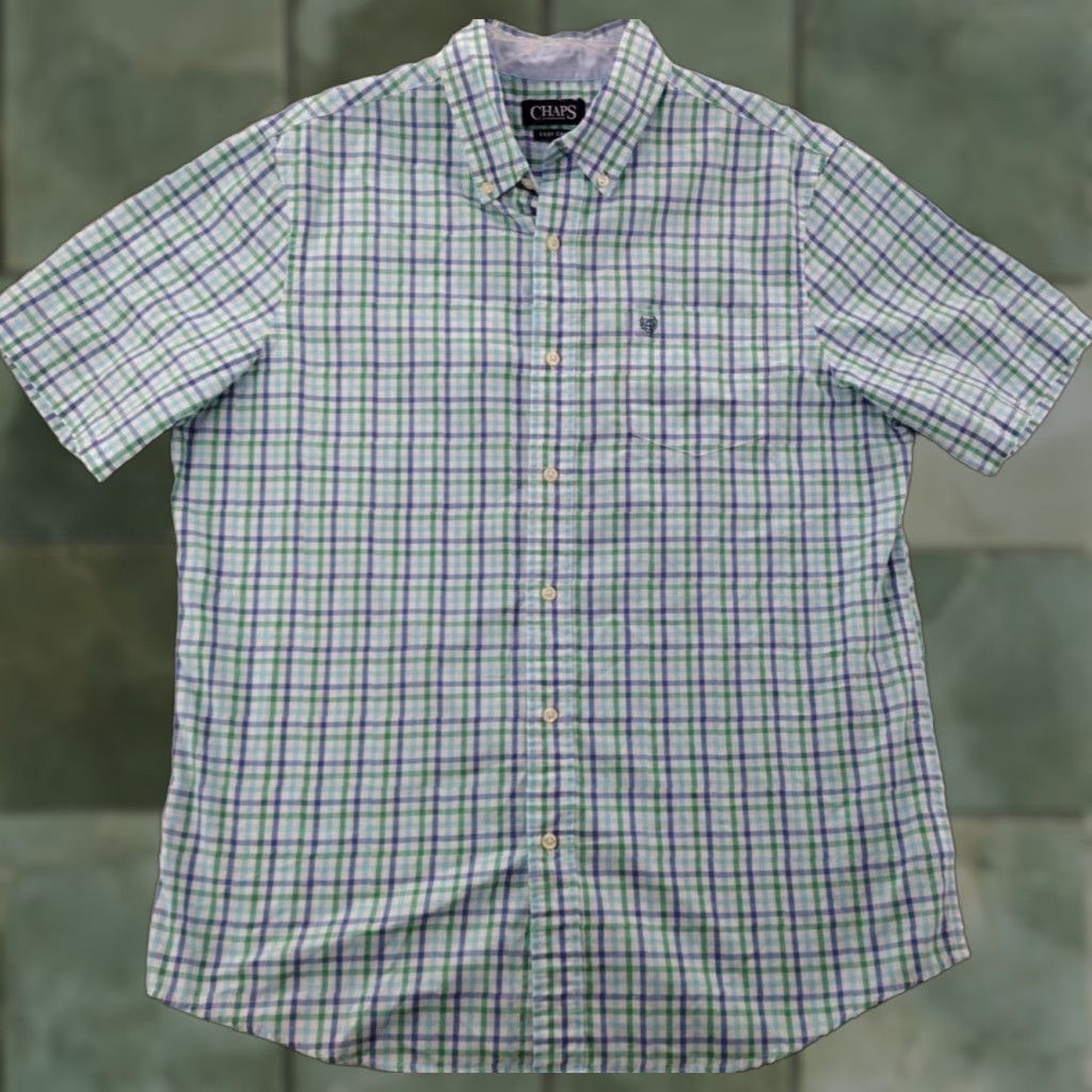 Chaps Chaps Shirt Mens XL Plaid Button-Down Multicolor Colorful Classic Size US XL / EU 56 / 4 - 1 Thumbnail