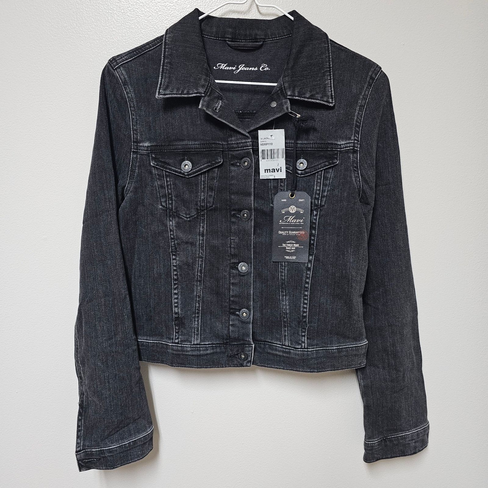 Mavi NWT Mavi Jeans Black Denim Jacket Sample Size Small Size S / US 4 / IT 40 - 1 Thumbnail