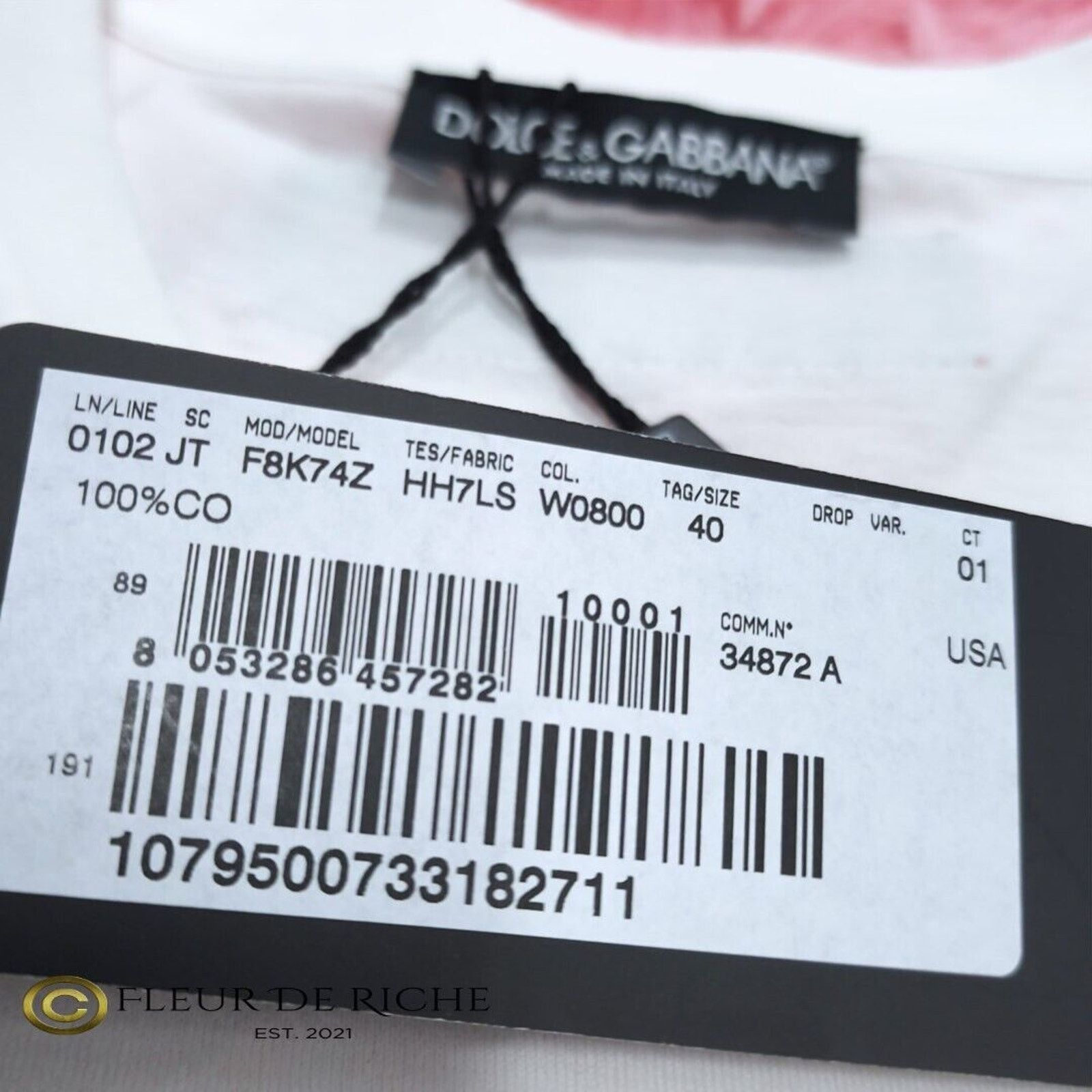 Dolce & Gabbana Dolce & Gabbana 'D&G Is You' T-shirt sz 40 Size S / US 4 / IT 40 - 6 Thumbnail
