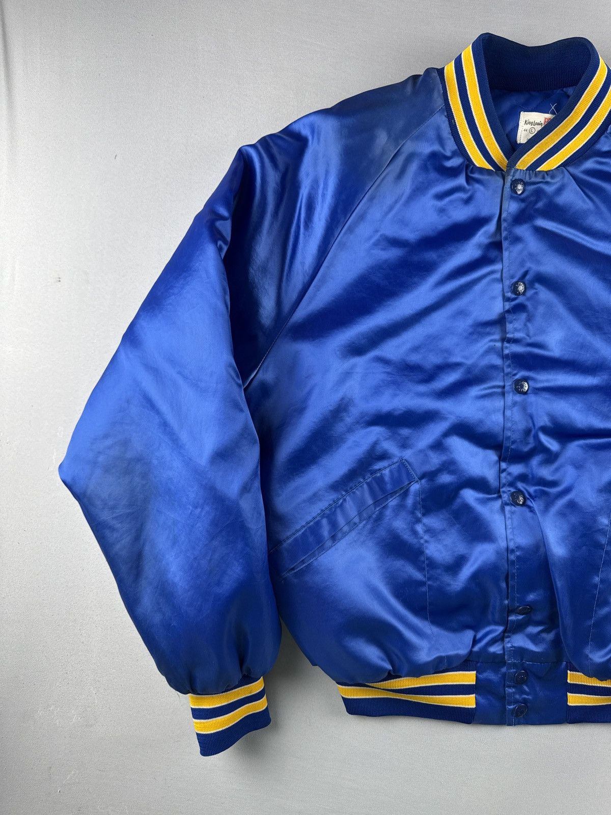 Vintage Vintage 80s King Louie Union Satin Jacket Eagle Flag USA L Size US L / EU 52-54 / 3 - 3 Thumbnail