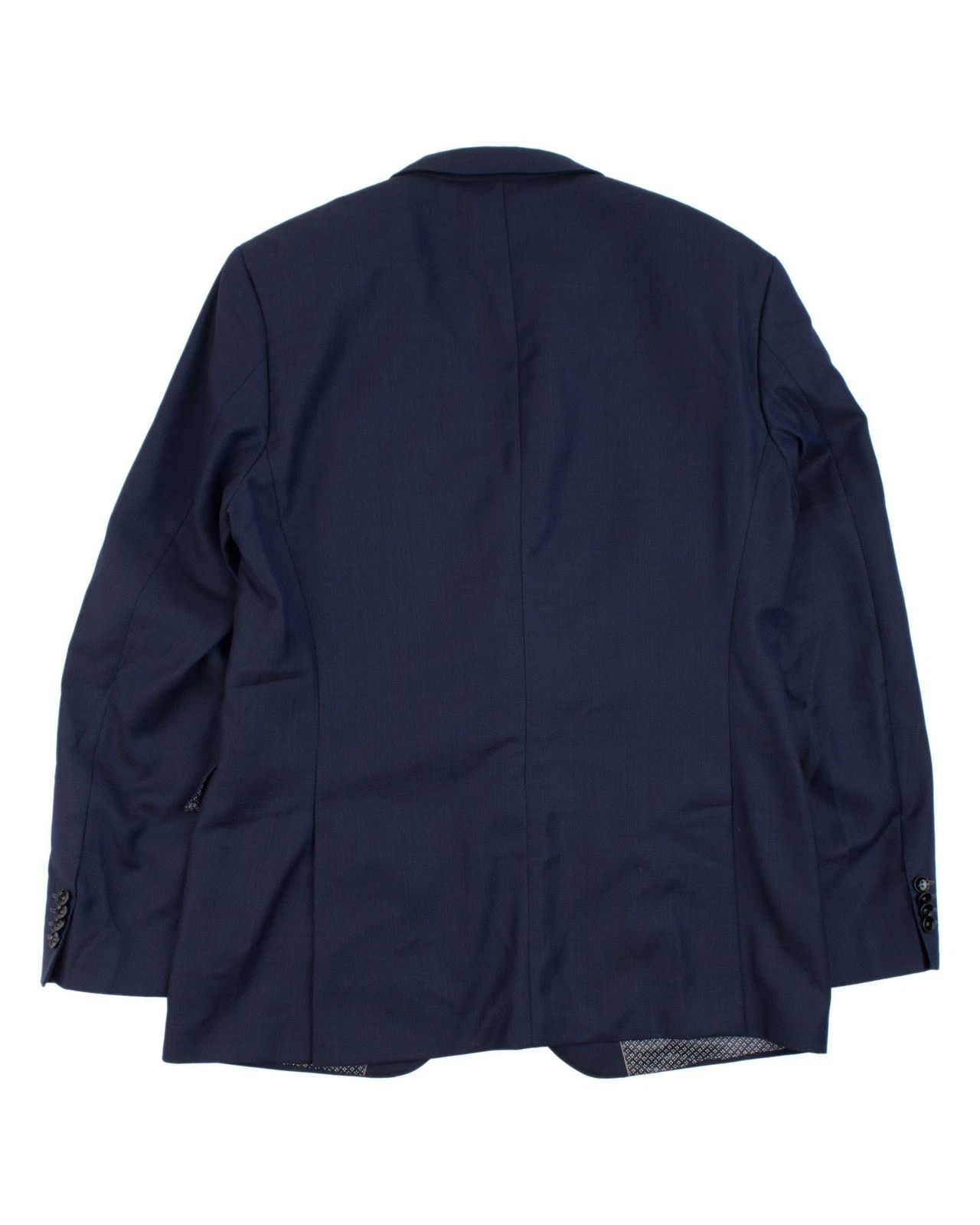 Hugo Boss BOSS Hugo Boss Navy Textured Two-Button Blazer Size L /EU52 Size 52R - 2 Thumbnail