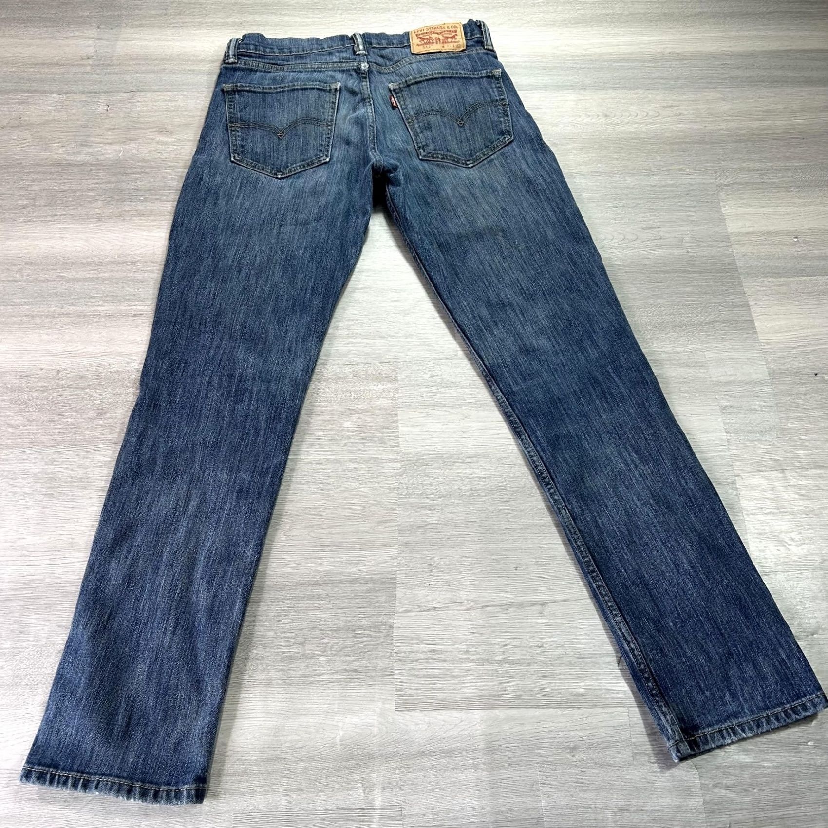 Levi's Levi's 511 Jeans Mens 31x32 Blue Medium Wash Slim Denim Stretch Straight Regular 5-Pocket Zip Size US 31 - 2 Thumbnail