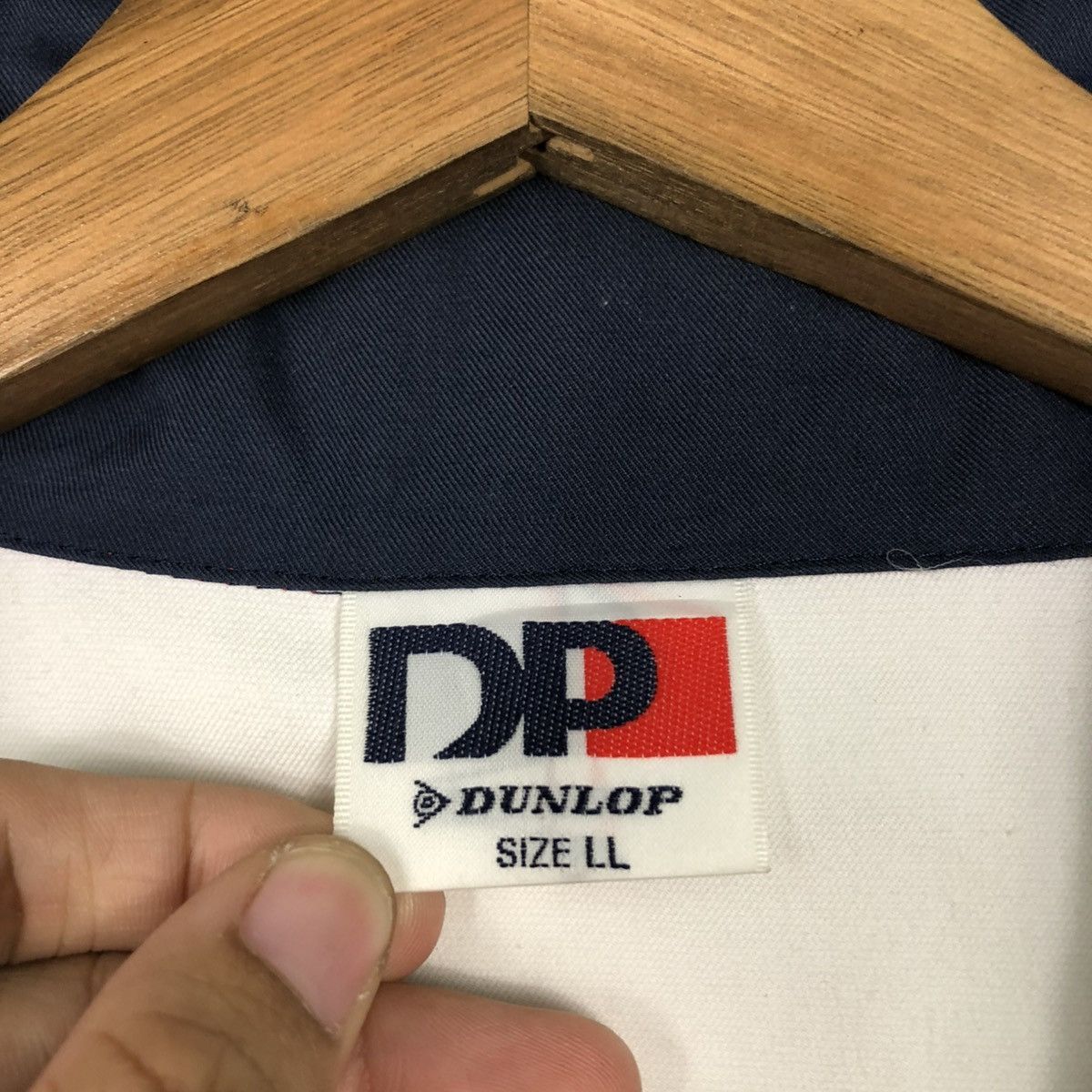 Japanese Brand 🔥VINTAGE ZIPPER LIGHT JACKET RACING DUNLOP BIG LOGO Size US L / EU 52-54 / 3 - 20 Thumbnail