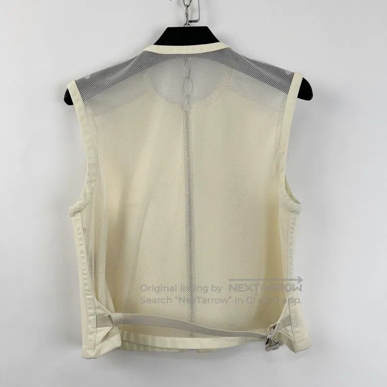 Hermes Hermes Off-white mesh patched zipper vest Size XS / US 0-2 / IT 36-38 - 2 Thumbnail