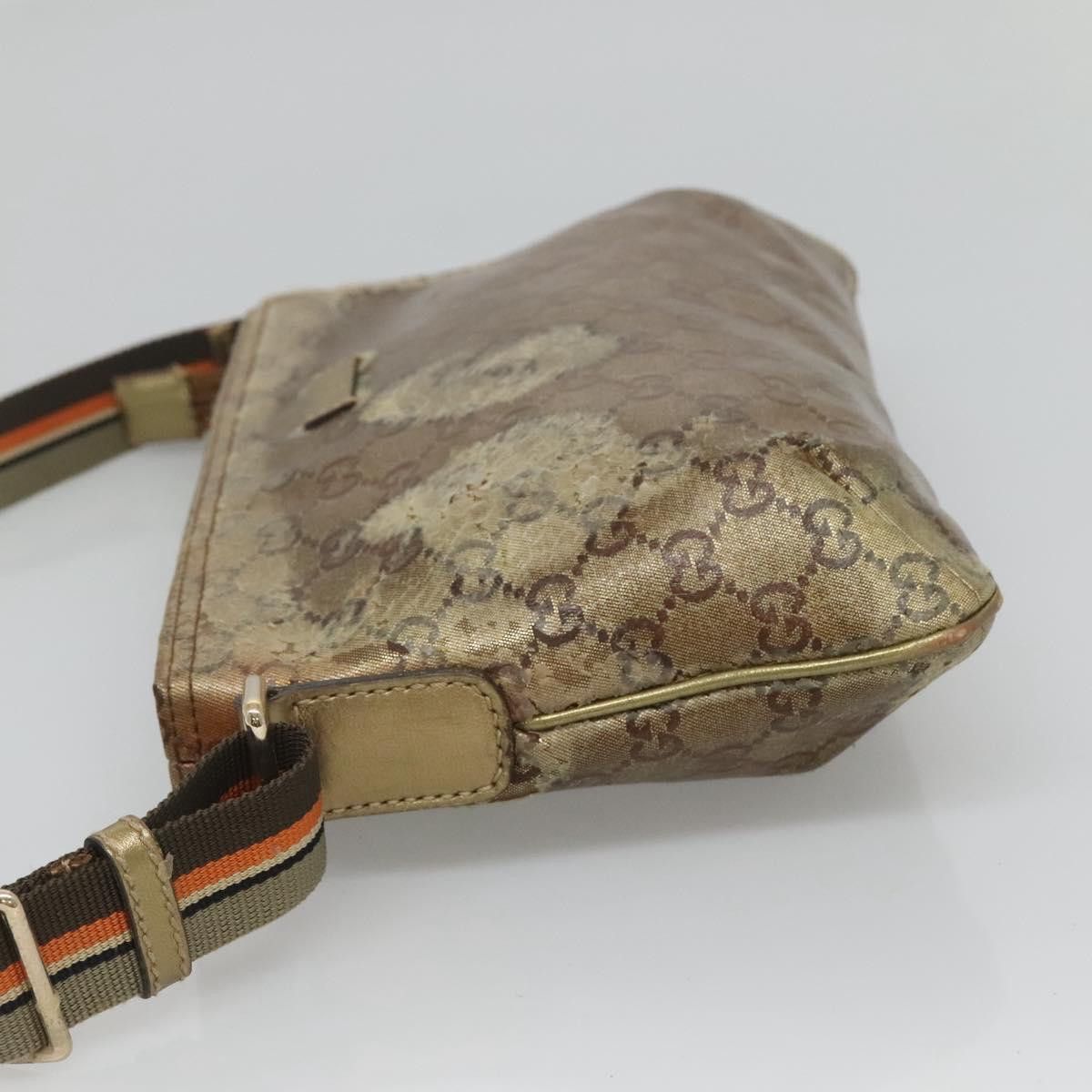 Gucci GUCCI GG Crystal Shoulder Bag Brown Gold Size ONE SIZE - 5 Thumbnail