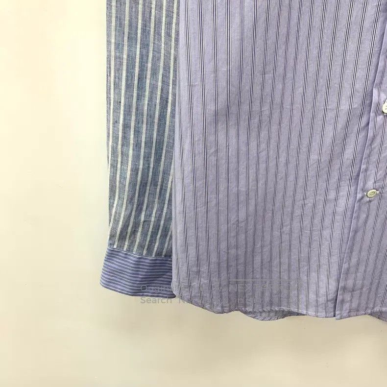 Loewe Loewe size 39 Blue and White Striped Logo Embroidered Colla Size US XXS / EU 40 - 4 Thumbnail
