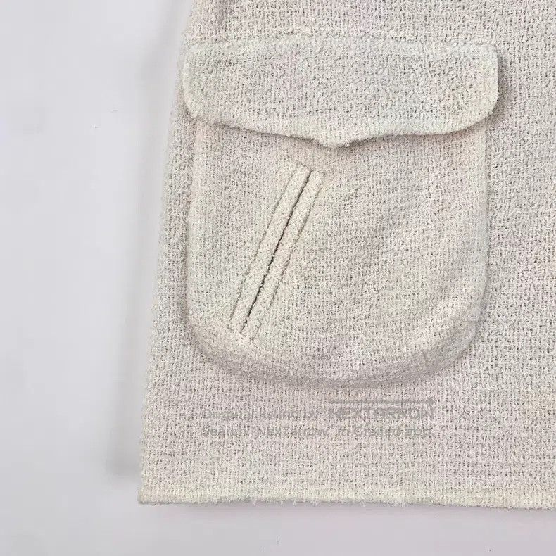 Chanel Chanel Station Series Beige Pocket Woven Half-length A-lin Size 24" / US 00 / IT 34 - 4 Thumbnail