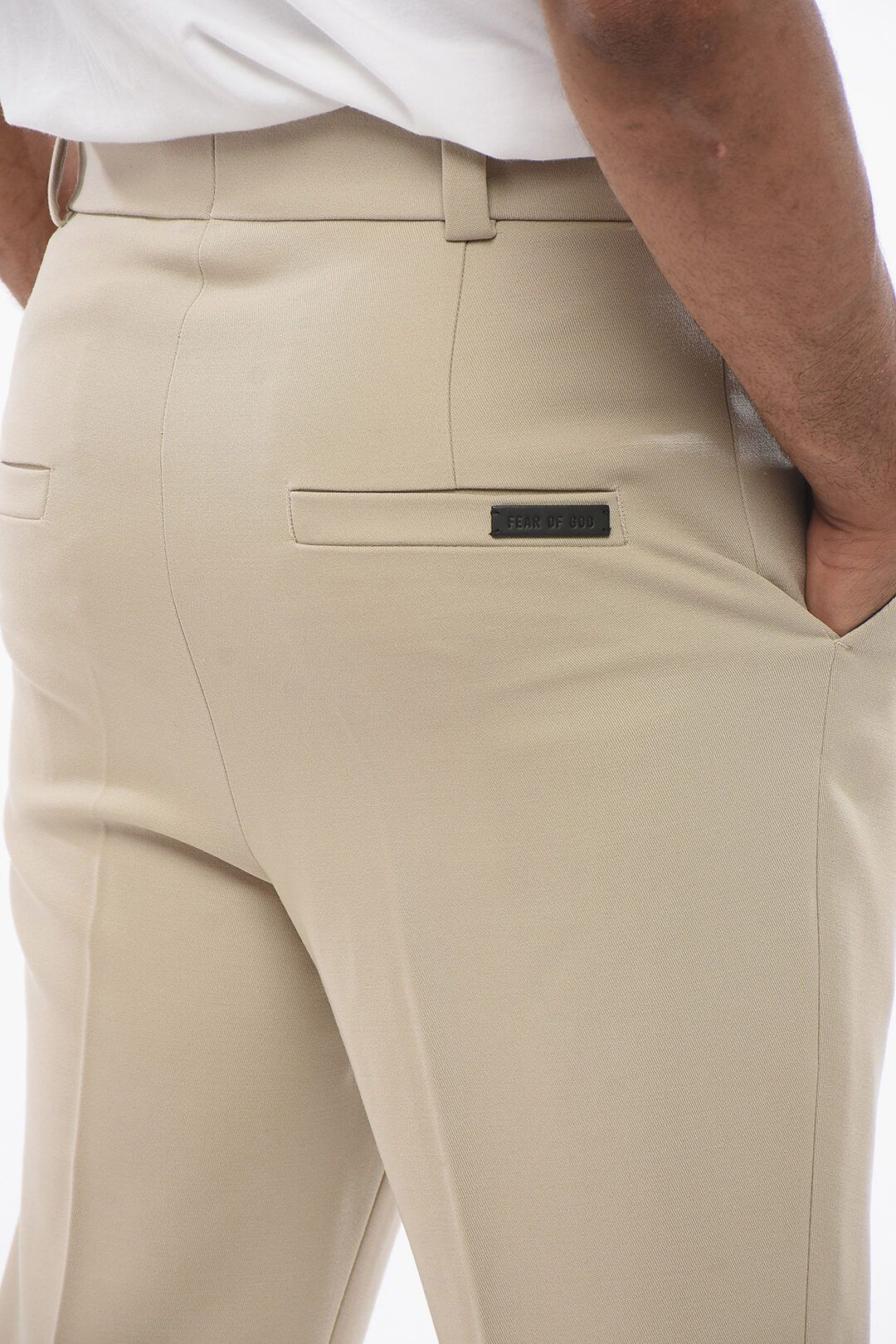Fear of God og1mm0825 Single-pleated Virgin Wool Pant In Beige Size US 32 / EU 48 - 4 Thumbnail