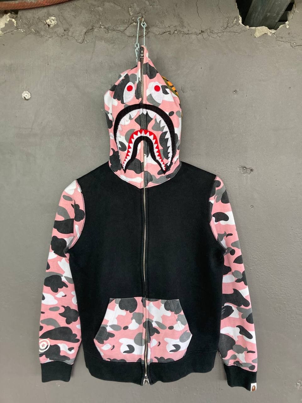Bape Bape Block Camo Shark Fullzip Hoodie Size S / US 4 / IT 40 - 1 Thumbnail