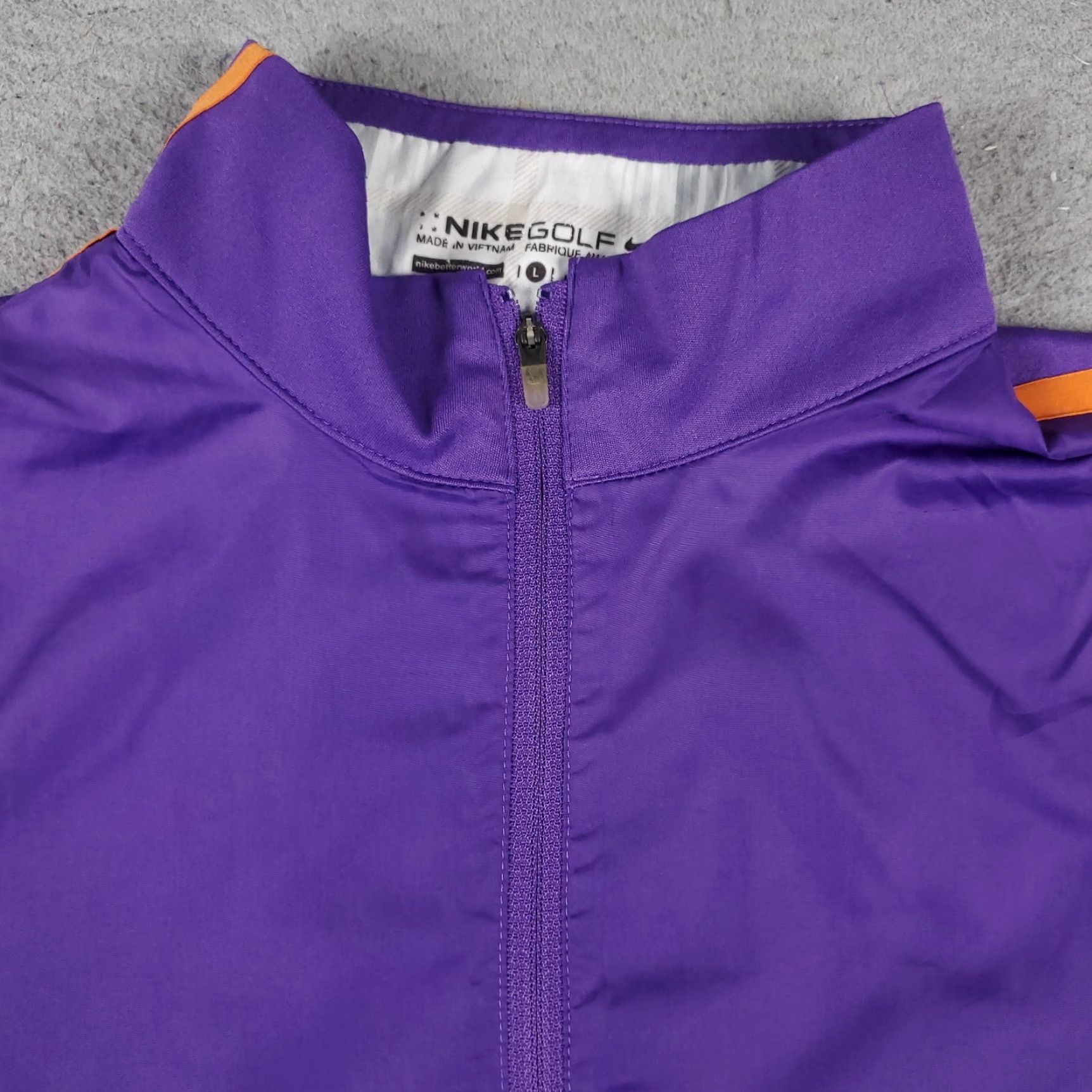 Nike Nike Jacket Womens L Purple 1/2 Zip Windbreaker Logo Swoosh Casual Sports Windbreaker Womens Size L / US 10 / IT 46 - 3 Thumbnail