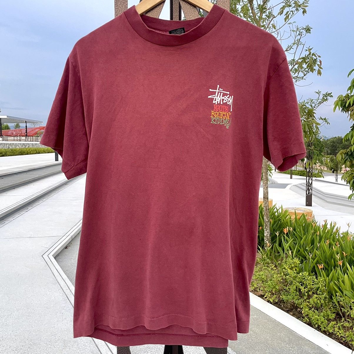 Stussy × Vintage Stussy Rasta Shadowman Vintage Size US M / EU 48-50 / 2 - 2 Thumbnail