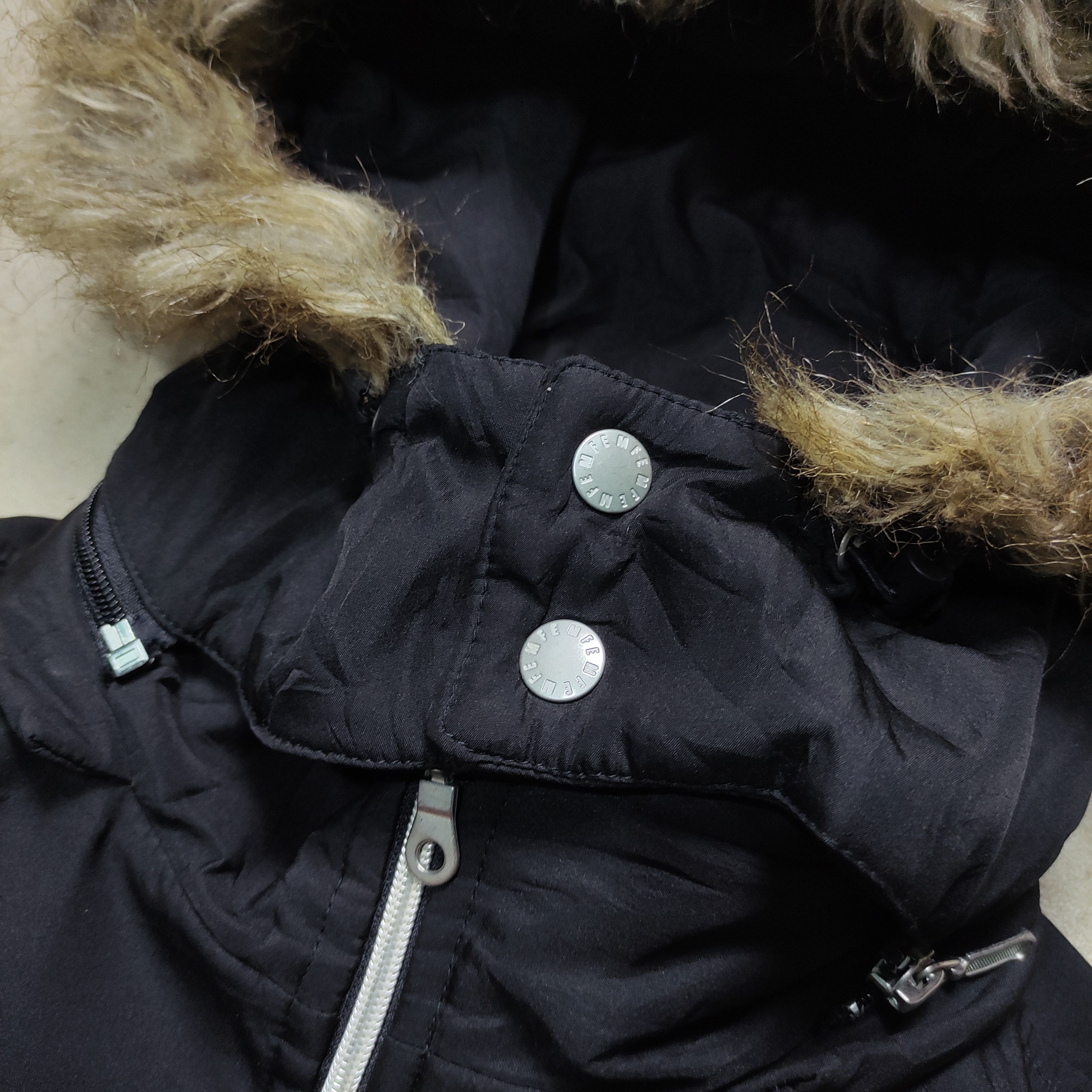 Tornado Mart Mode Modu Fur Hood Jacket – Vkei / punk 2000s Size US L / EU 52-54 / 3 - 14 Thumbnail