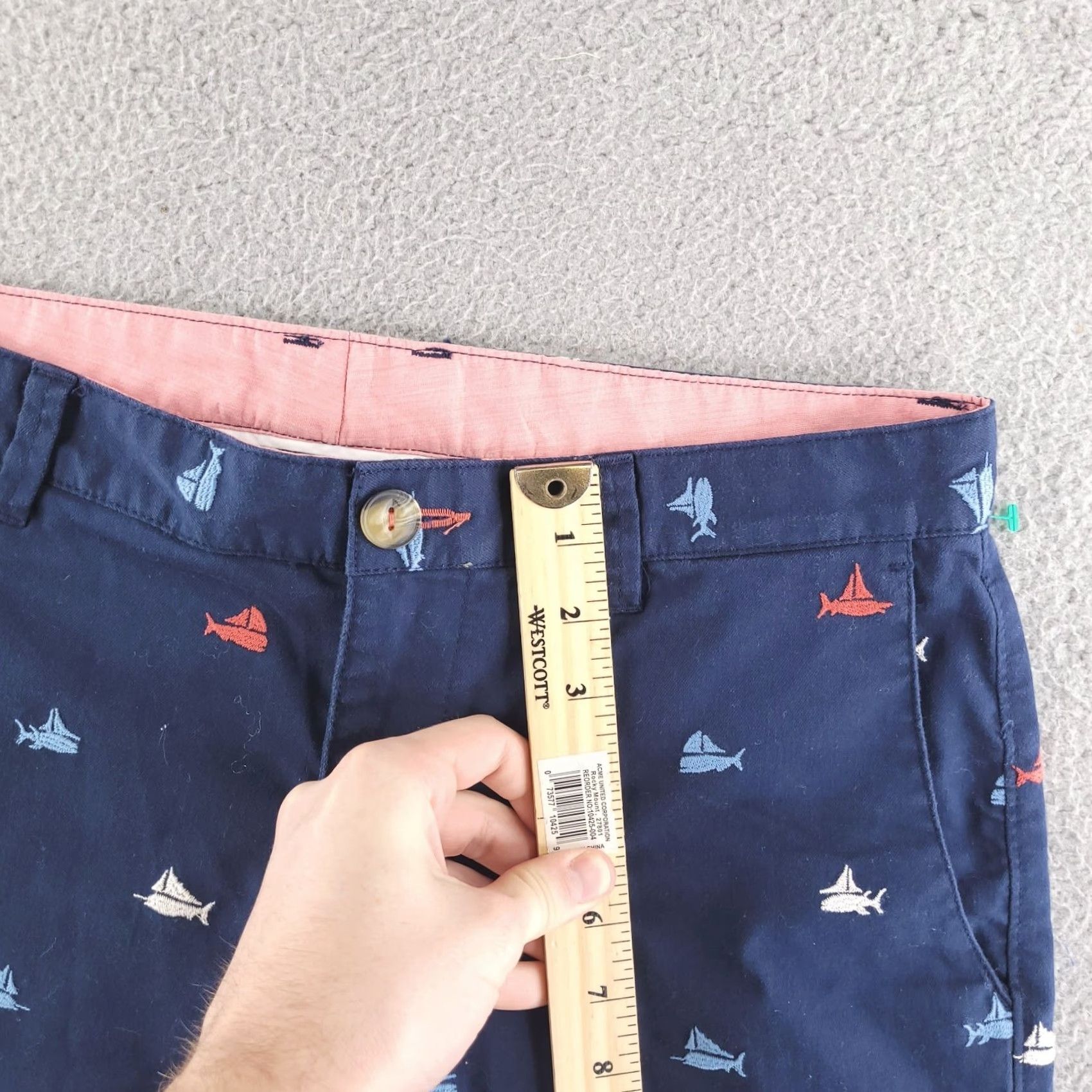 Vintage Columbia Shorts Mens 32 PFG Fishing Blue Chino Khaki Sailfish Cotton Fish Print Blue 32 Men Fish Chino Shorts Size US 32 / EU 48 - 7 Thumbnail