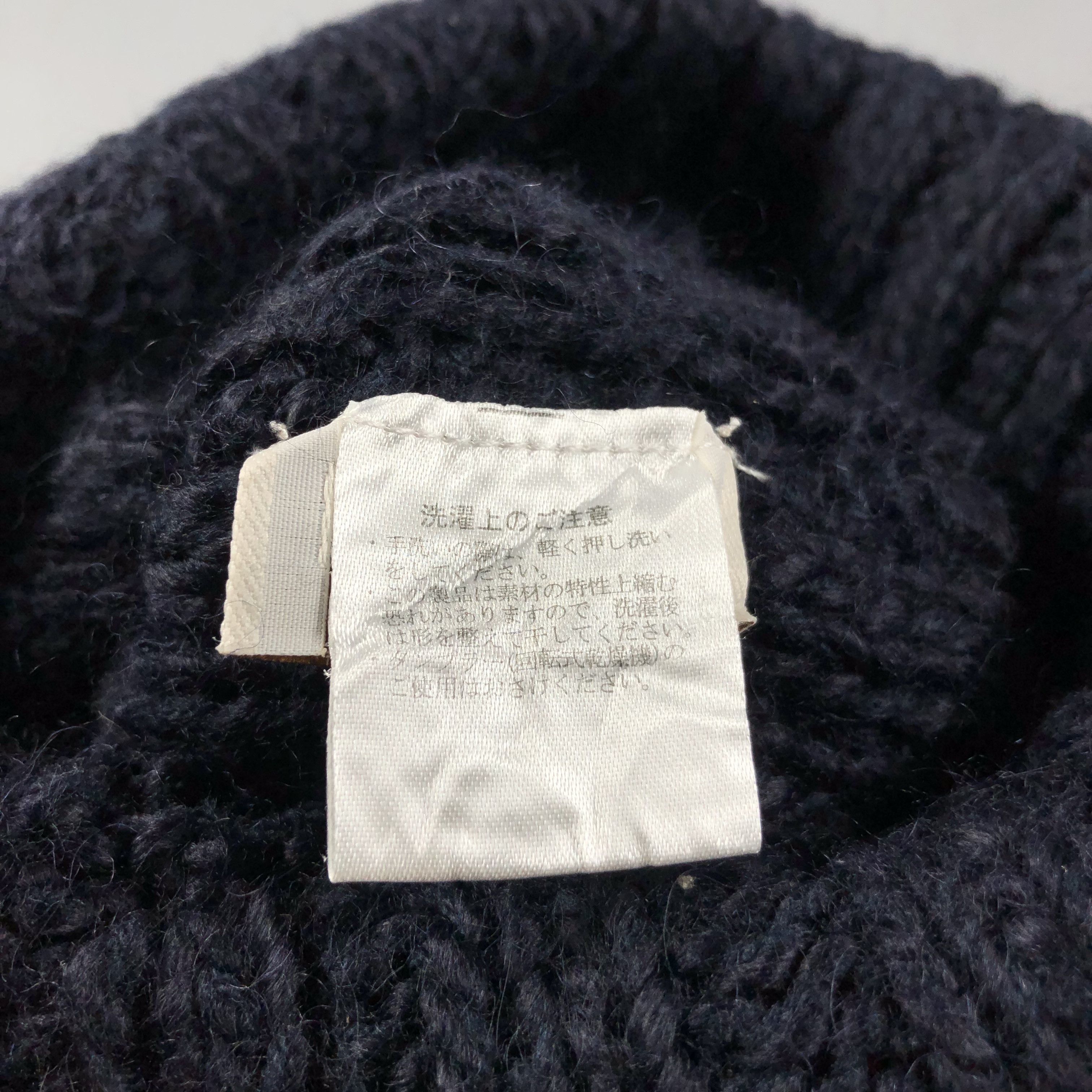 Vintage M Second Cable Knit Bobble Wool Beanie Snowcap Snow Hat B703 Size ONE SIZE - 5 Thumbnail