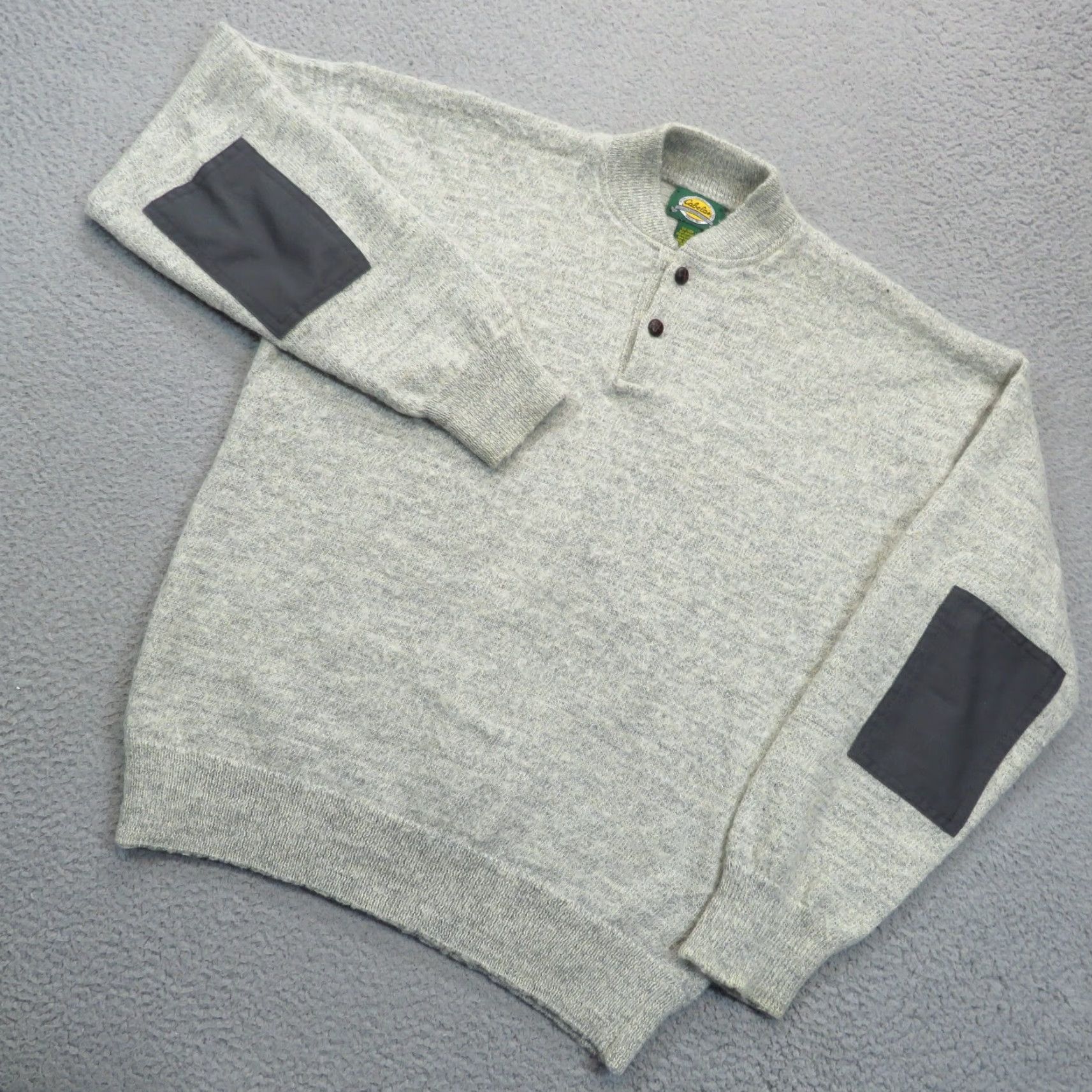 Vintage VINTAGE Cabela's Sweater Mens XL Wool Hunting Elbow Patch Ragg Henley Pullover Outdoor Shirt Size US XL / EU 56 / 4 - 3 Thumbnail