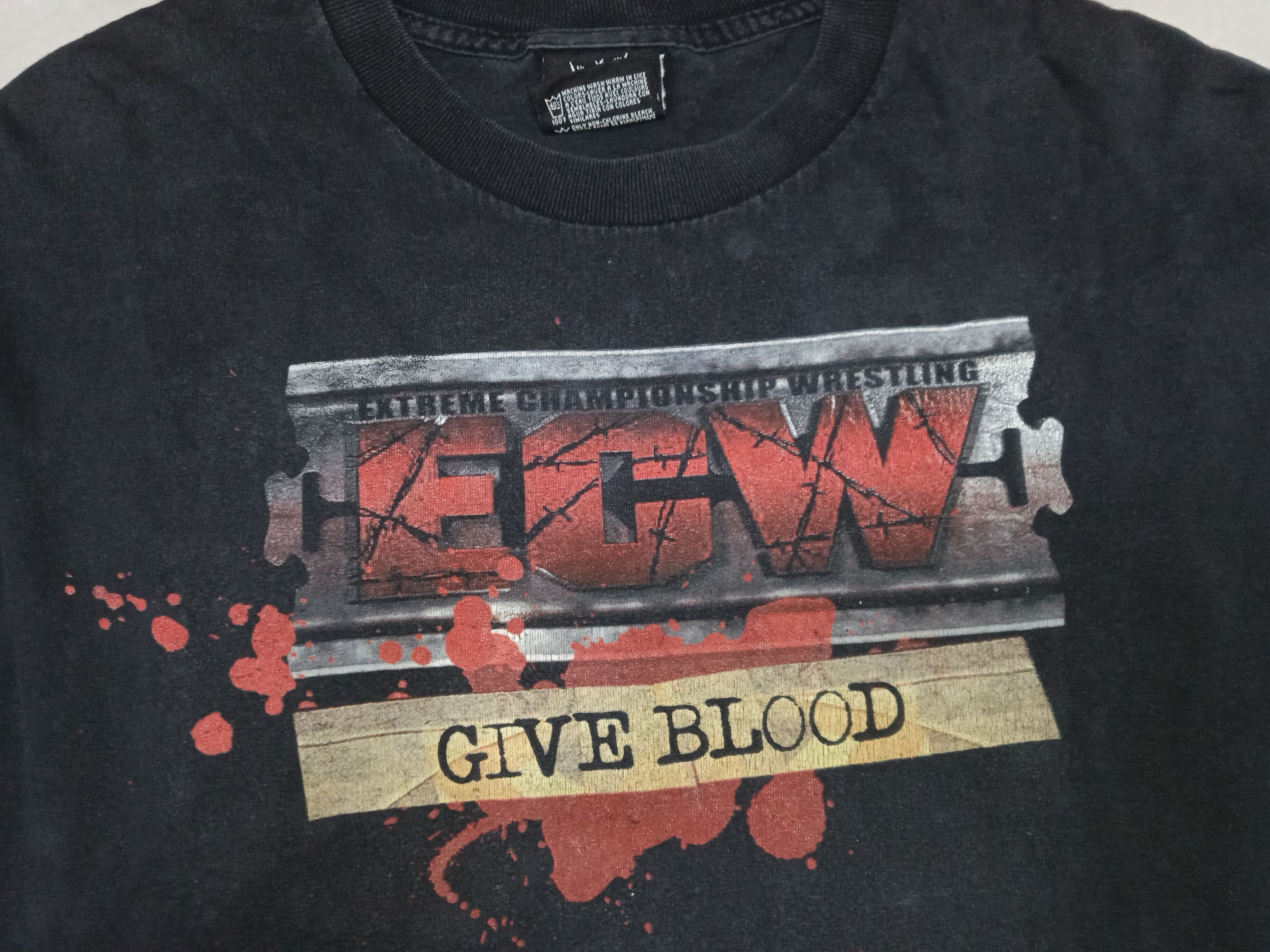 Vintage Vintage 2000s ECW Wrestling T Shirt Paul Heyman Size US XL / EU 56 / 4 - 4 Thumbnail