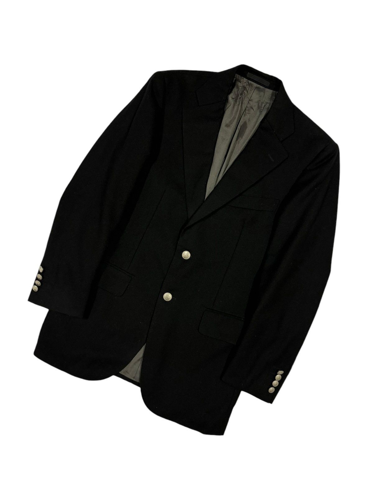 Burberry Burberry London Black Silver Hardware Blazer Coat Size 46R - 11 Thumbnail
