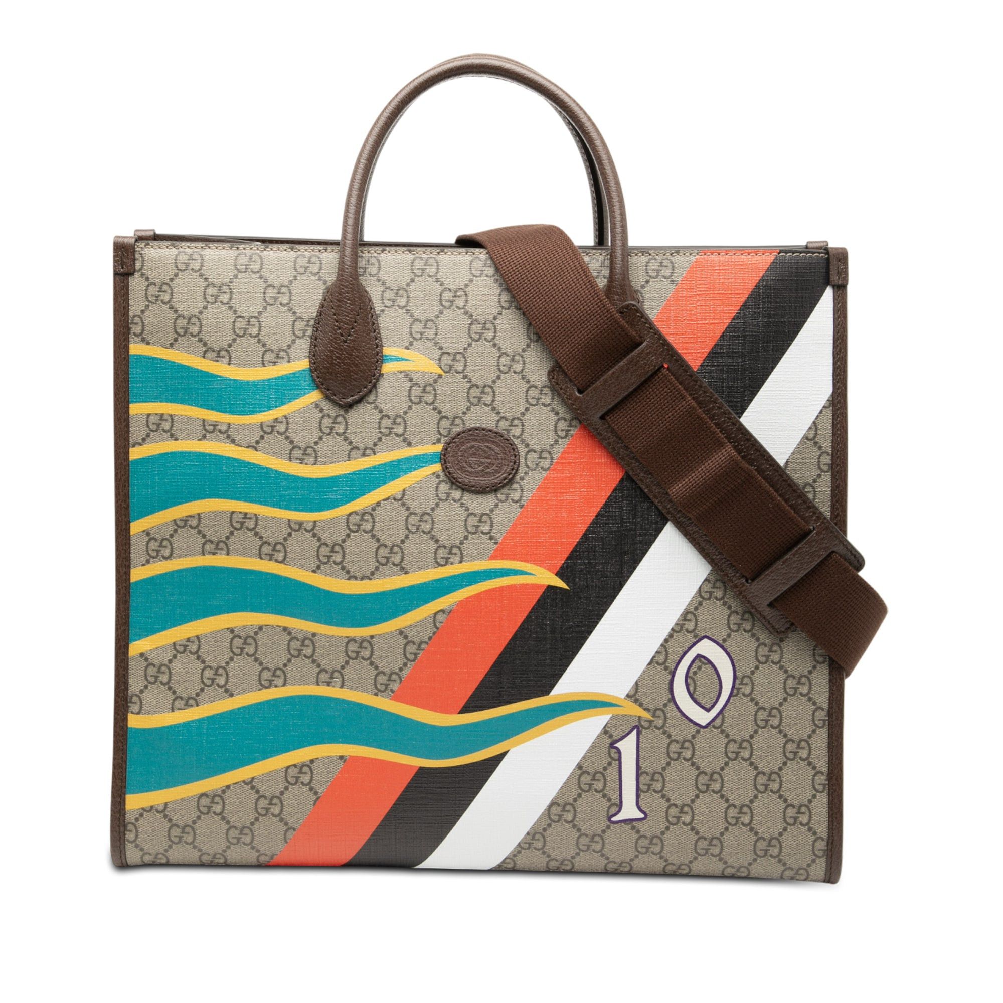 Gucci Medium GG Supreme 100 Centum Anniversary Calfskin Retro Interlocking G Tote Size ONE SIZE - 1 Thumbnail