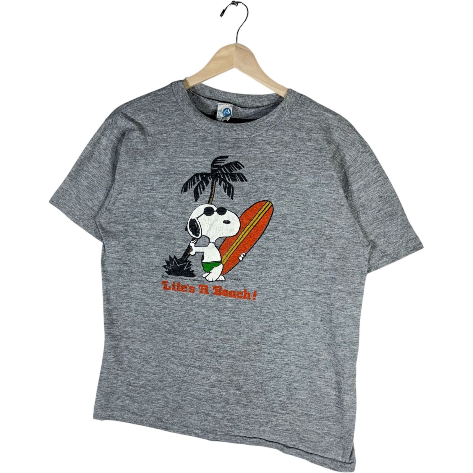 Vintage Vintage Peanuts Snoopy Life's A Beach Tee Large Size US L / EU 52-54 / 3 - 3 Thumbnail