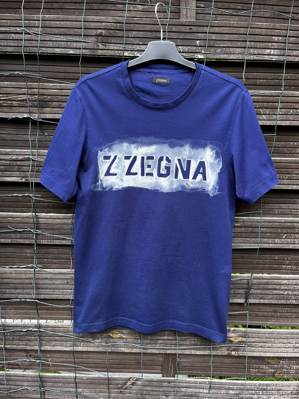 Ermenegildo Zegna 🔵 Z ZEGNA BIG LOGO LUXURY HYPE T SHIRT Y2K TEE Size US S / EU 44-46 / 1 - 1 Thumbnail
