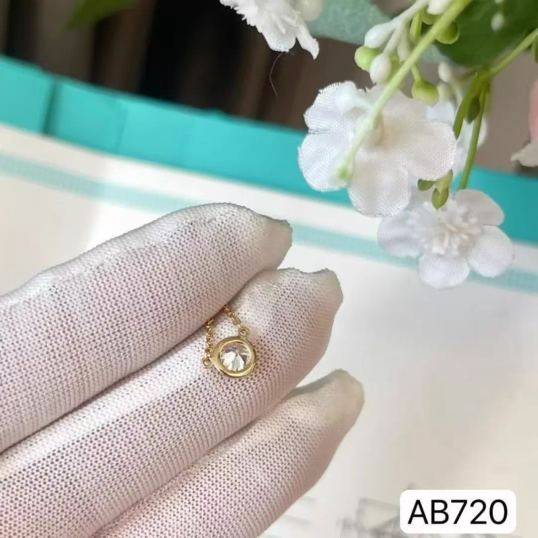Tiffany & Co. Tiffany Bubble 18K RG 0.3ct Diamond VVS2 F Color 41cm New Size ONE SIZE - 3 Thumbnail