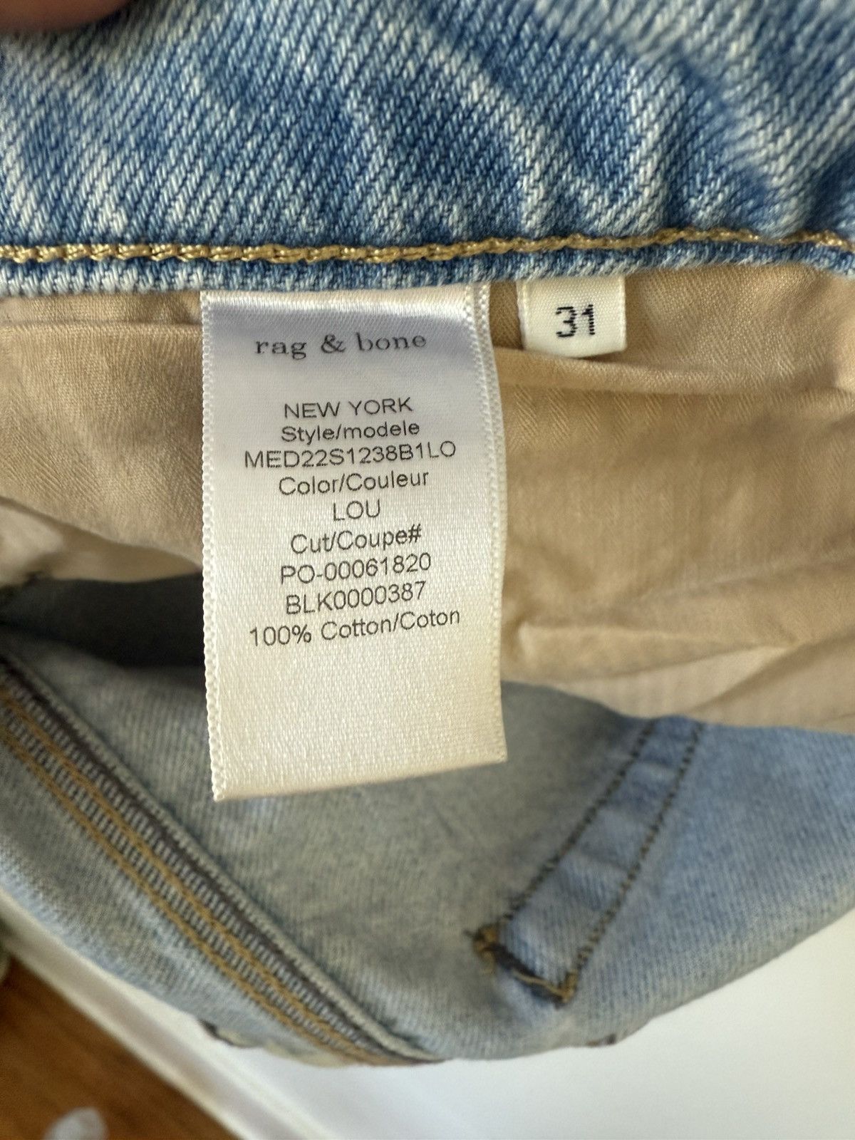 Rag & Bone Rag and Bone “Beck” light wash denim Size US 31 - 5 Thumbnail