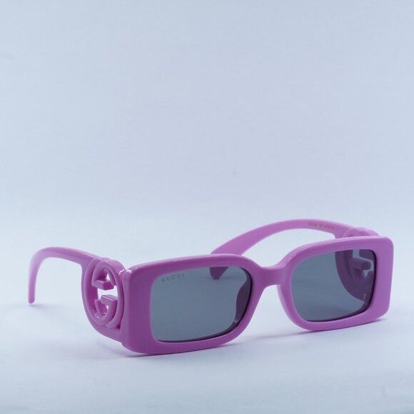 Gucci GG1325S 006 Sunglasses Pink Rectangle Frame