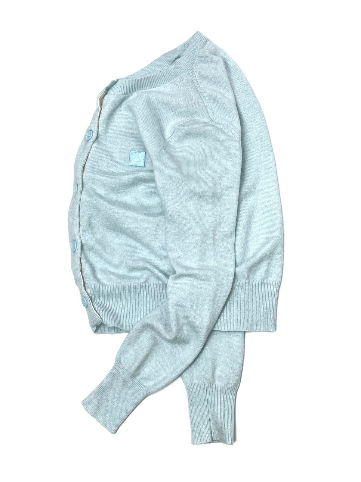Acne Studios ACNE STUDIOS Face Logo Wool Knit Cardigan – Size S Size S / US 4 / IT 40 - 6 Thumbnail