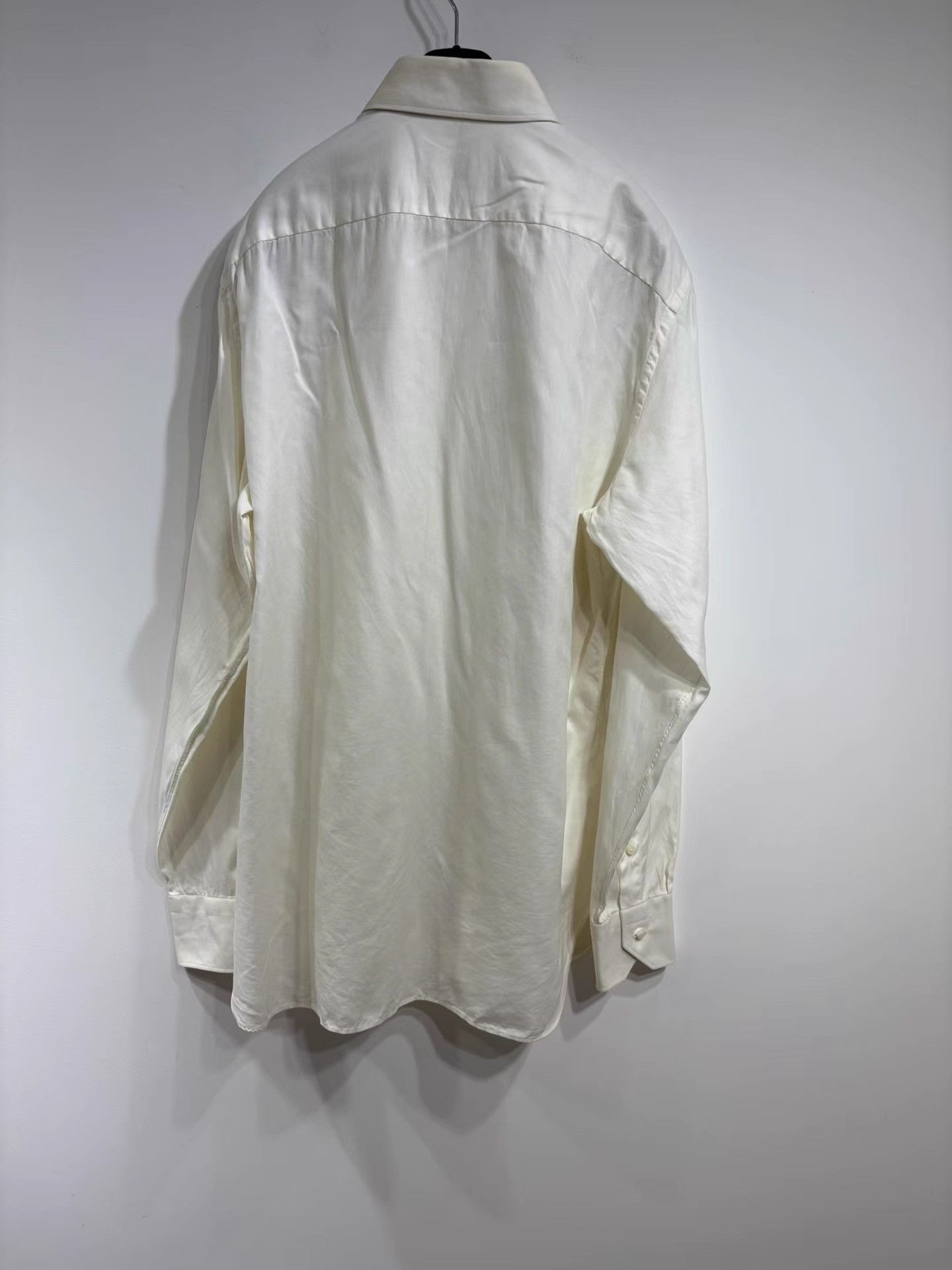 Ermenegildo Zegna Ermenegildo Zegna White Long Sleeve Shirt K29 Size US M / EU 48-50 / 2 - 2 Thumbnail