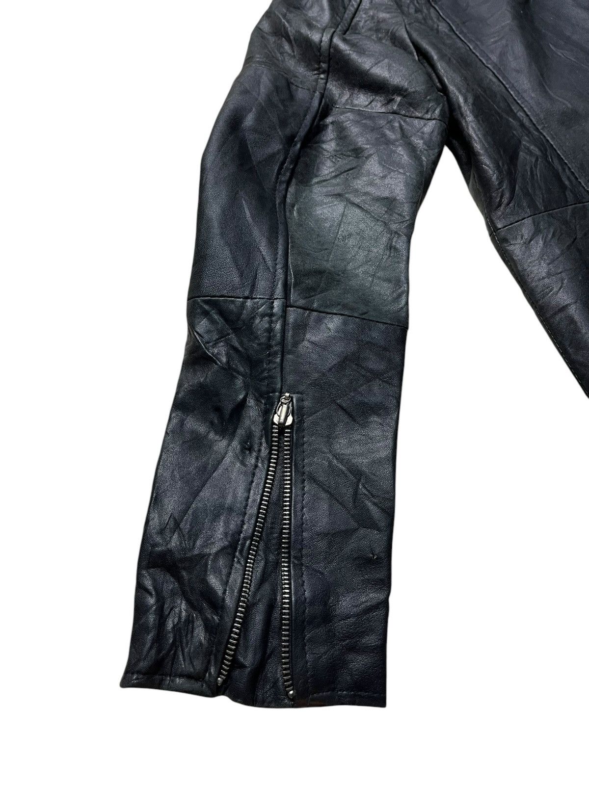 If Six Was Nine RUBIK GENUINE LEATHER LGB STYLE ZIPPED UP JACKET Size US L / EU 52-54 / 3 - 13 Thumbnail