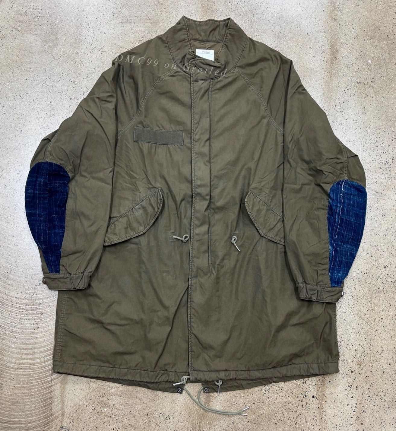 Visvim VISVIM 18AW GLACIER POINT PARKA Navy 2 GIZA C/NY Double