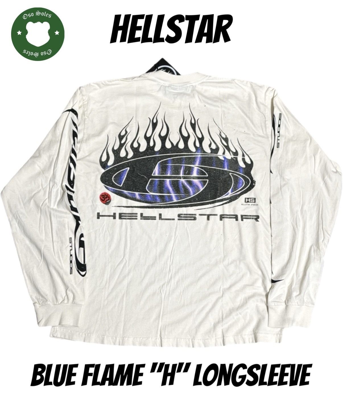 HELLSTAR Hellstar Blue Flame "H" Long Sleeve XL Size US XL / EU 56 / 4 - 3 Thumbnail