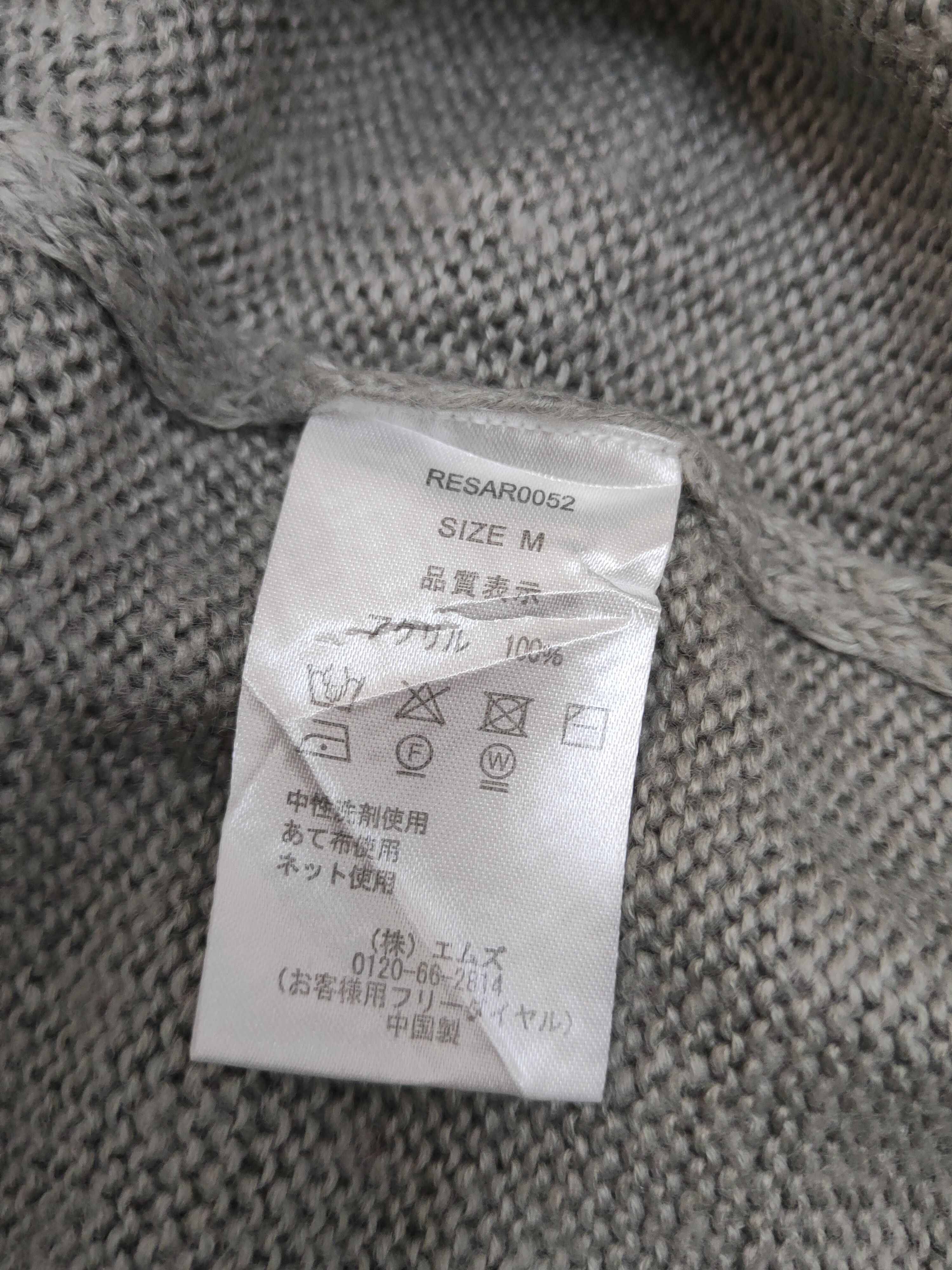 Vintage Retro Girl Gray Knitwear Sweatshirts #W1232 Size M / US 6-8 / IT 42-44 - 10 Thumbnail