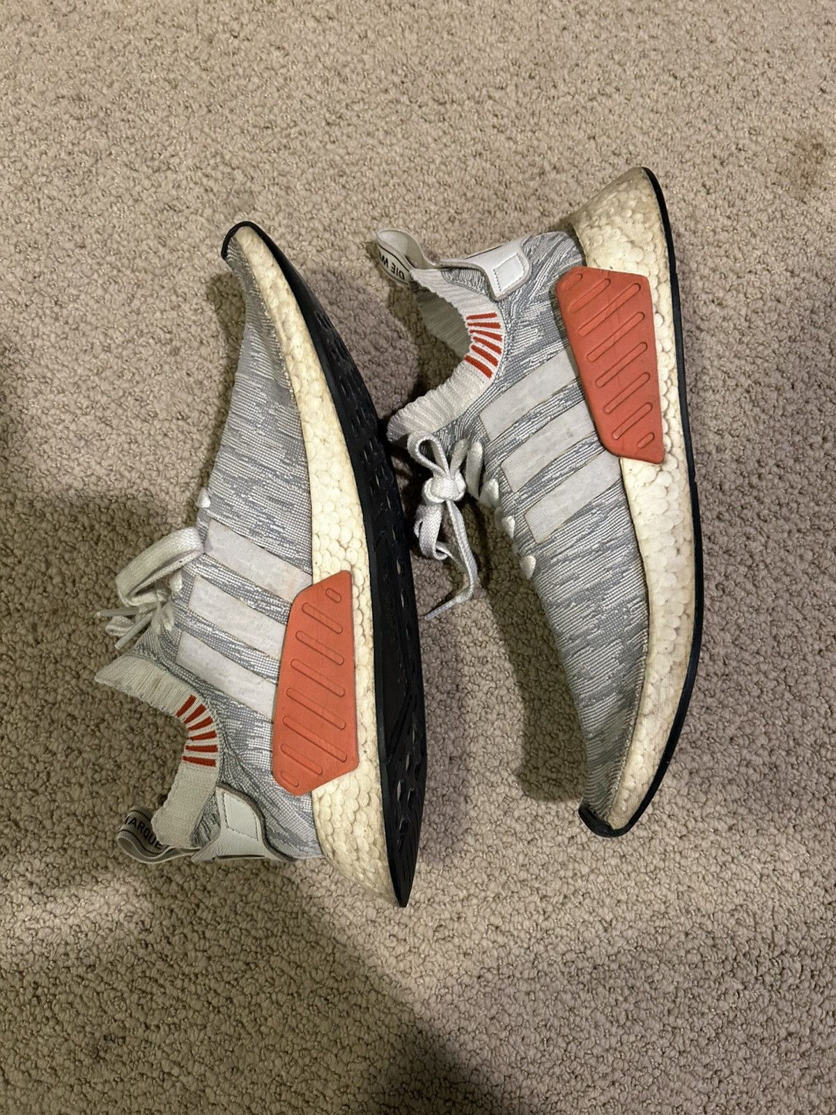 Adidas Adidas NMD R2 PrimeKnit “Running White” Mens Size 10.5 Size US 10.5 / EU 43-44 - 5 Thumbnail