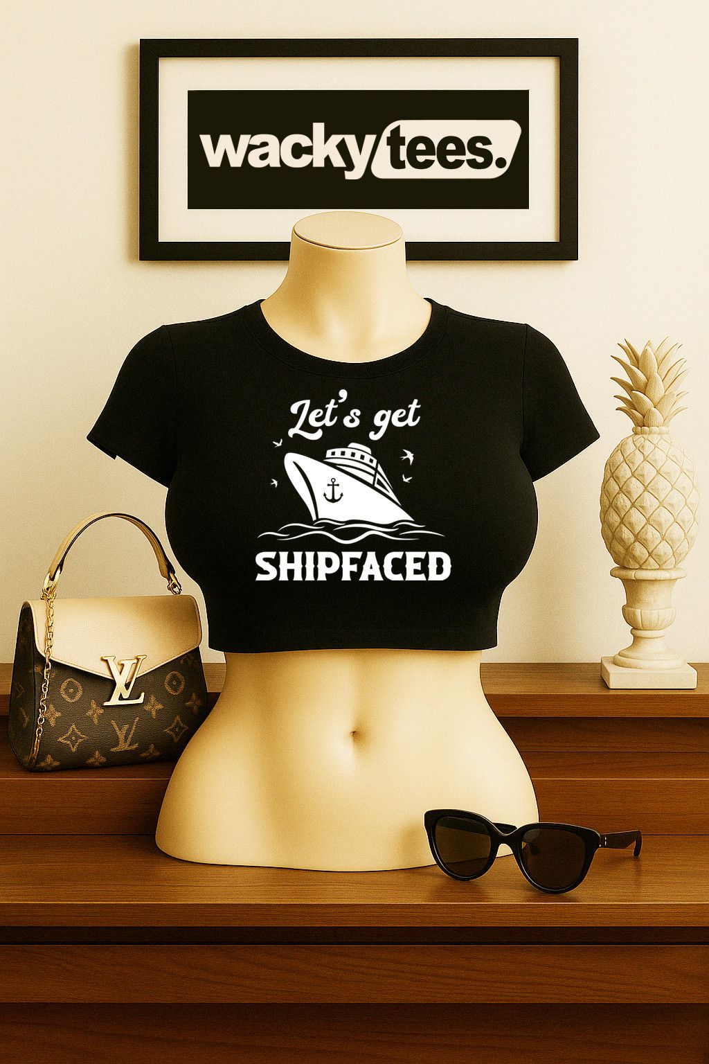 Other Lets Get Ship faced Cruise Cruising Graphic Tee Shirt Size US L / EU 52-54 / 3 - 3 Thumbnail
