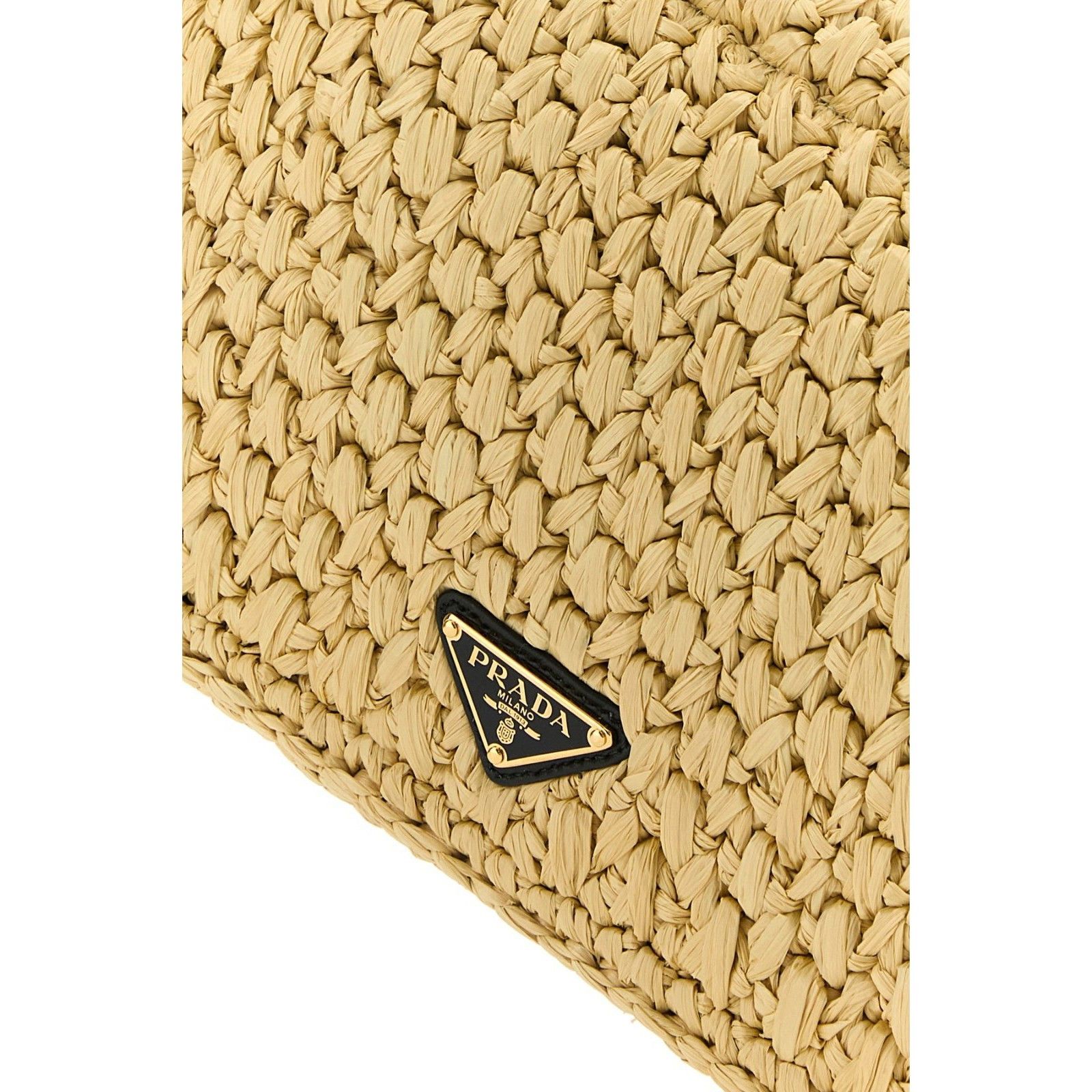 Prada PRADA Sand Brown Raffia Shoulder Bag New And Authentic Size ONE SIZE - 4 Thumbnail