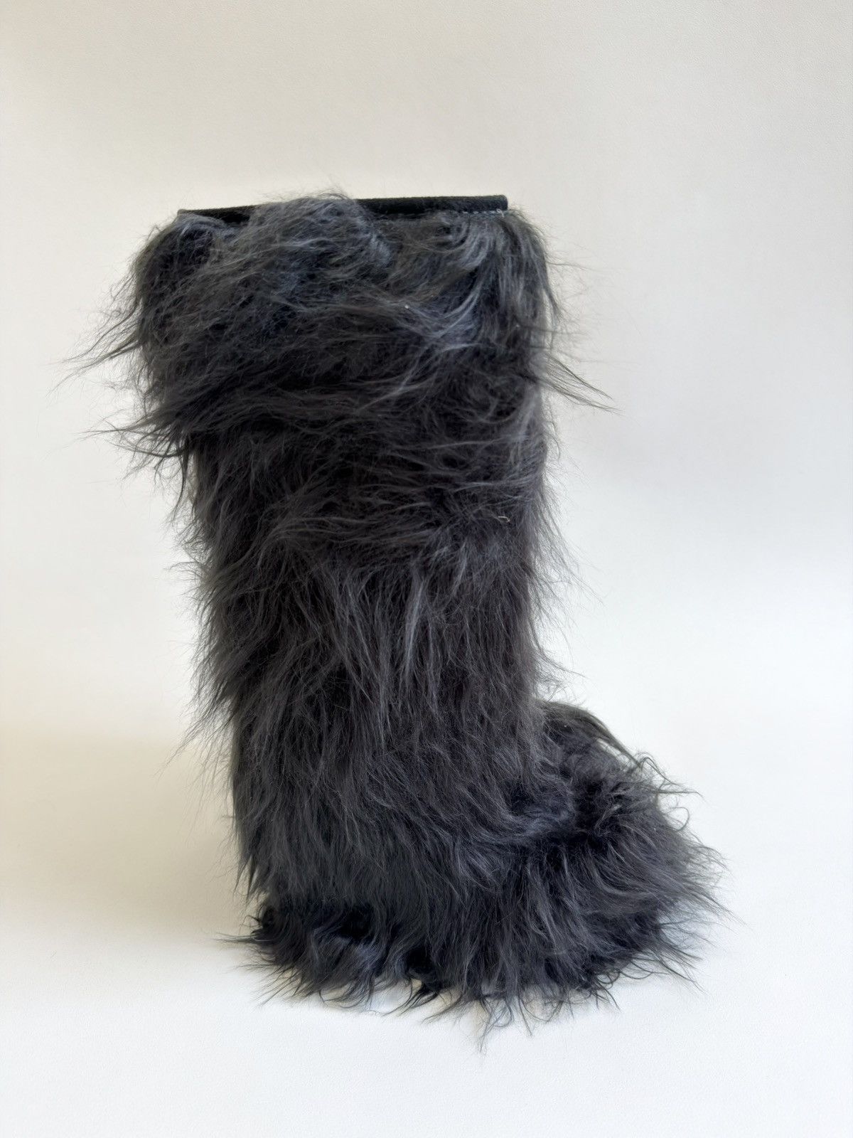 Miu Miu Eco Mongolian Faux Fur Tall Boots Size US 6.5 / IT 36.5 - 3 Thumbnail