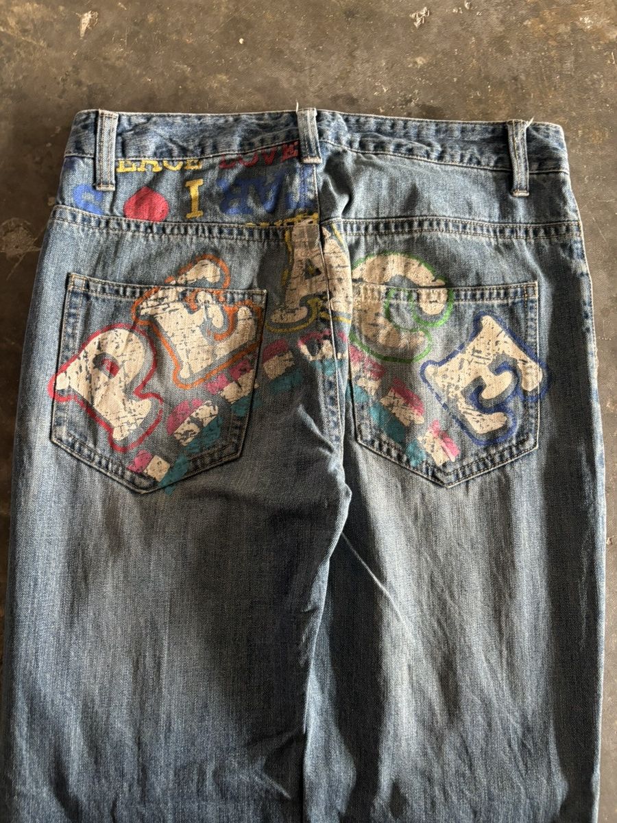 Hysteric Glamour CLONE DEVGRU Y2K I ❤️STAR PUNK JAPANESE ART PAINT Size US 34 / EU 50 - 17 Thumbnail