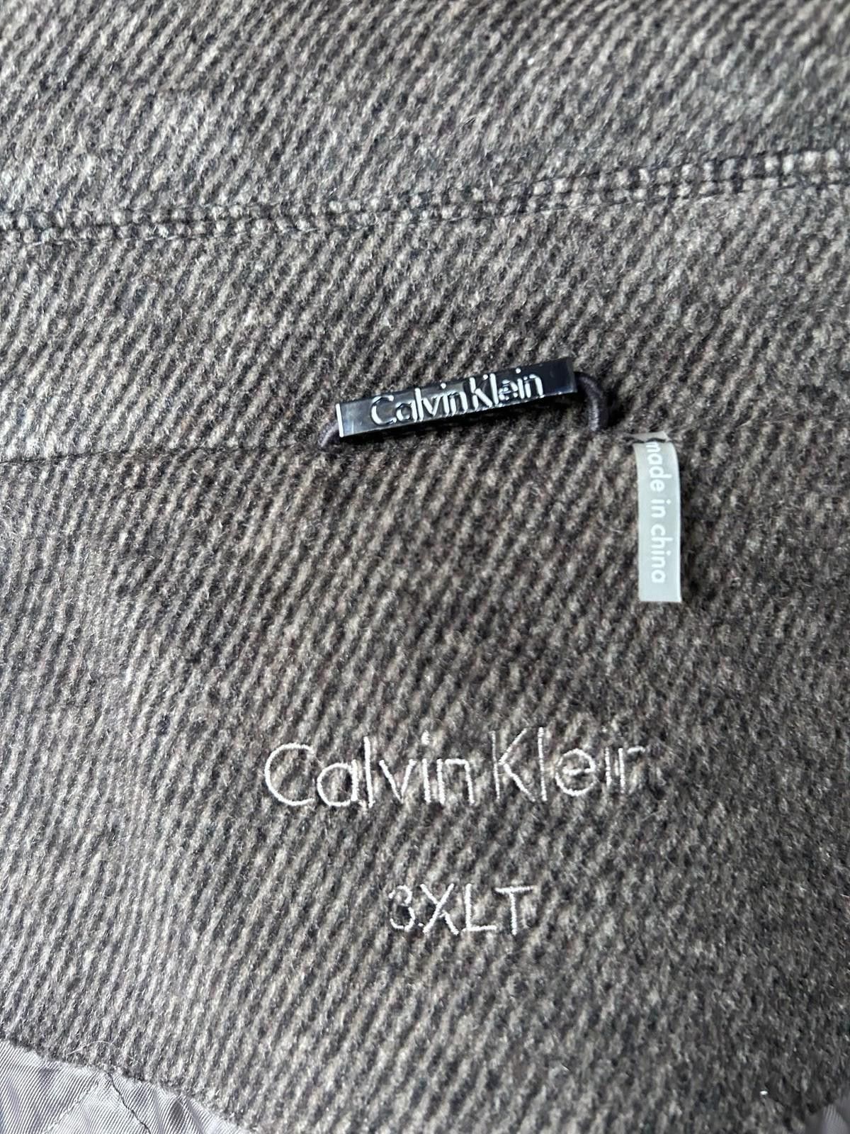 Calvin Klein Calvin Klein 3XLT Wool Blend Overcoat Brown Long Coat B T Size US XXL / EU 58 / 5 - 7 Thumbnail