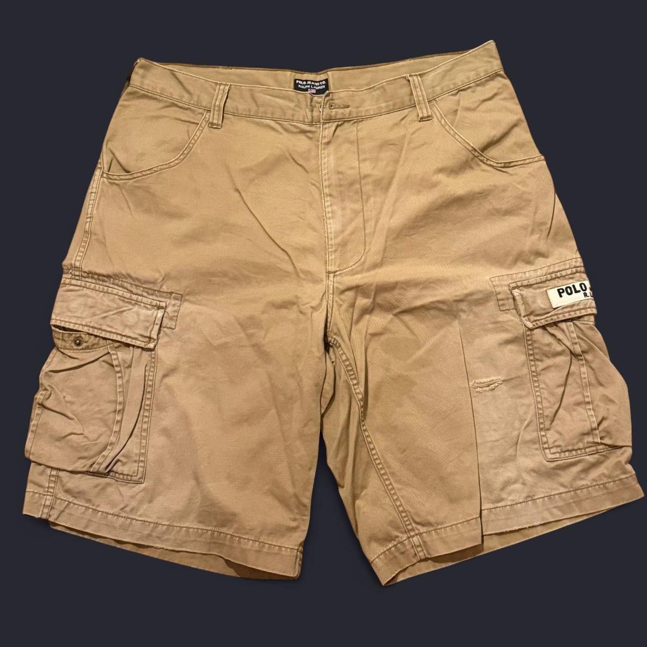 Polo Ralph Lauren × Vintage Vintage 1990s Polo Ralph Lauren Cargo Shorts Size US 38 / EU 54 - 1 Thumbnail