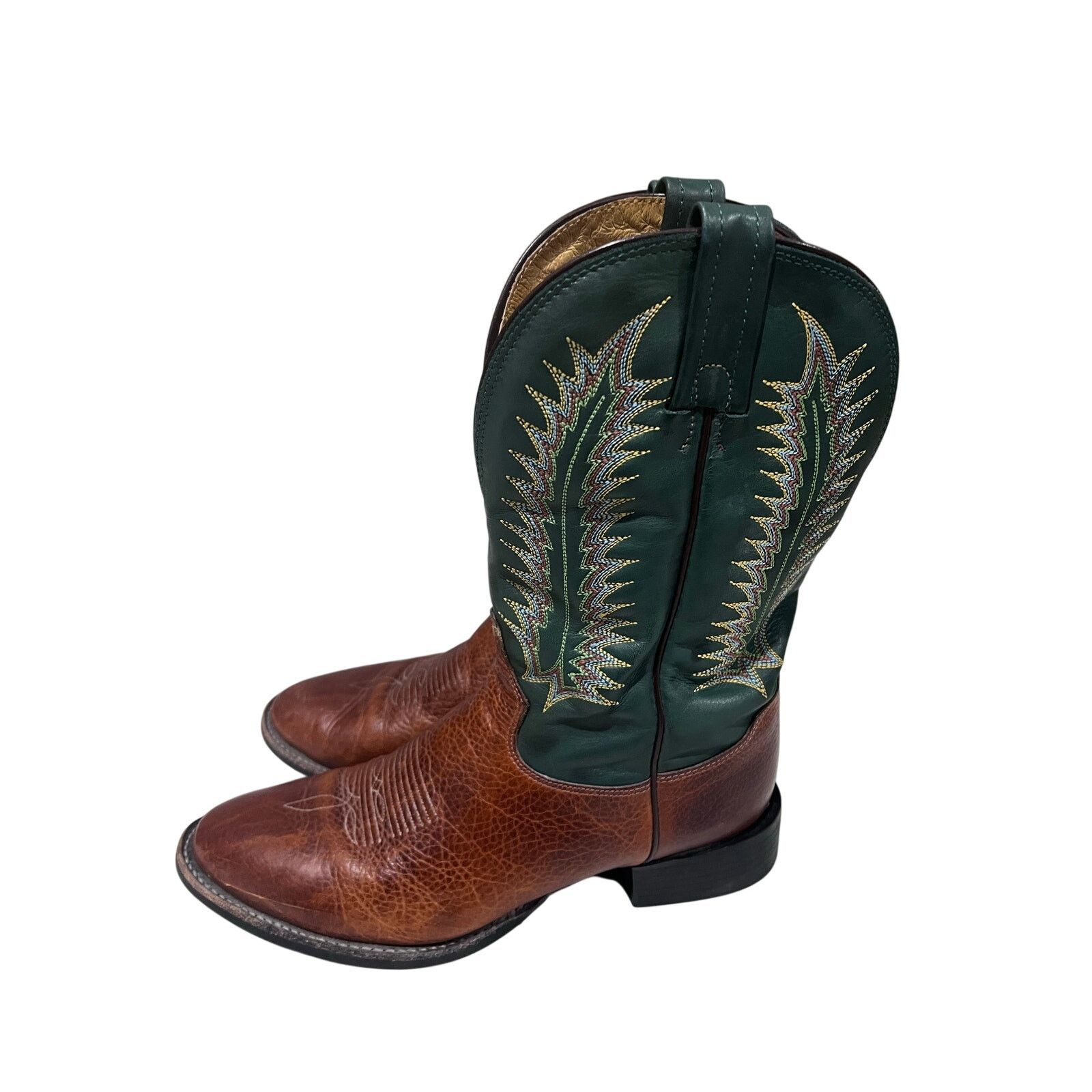 Tony Lama Tony Lama Cowboy Boots Mens 9D Western Leather Made USA Size US 9 / EU 42 - 2 Thumbnail