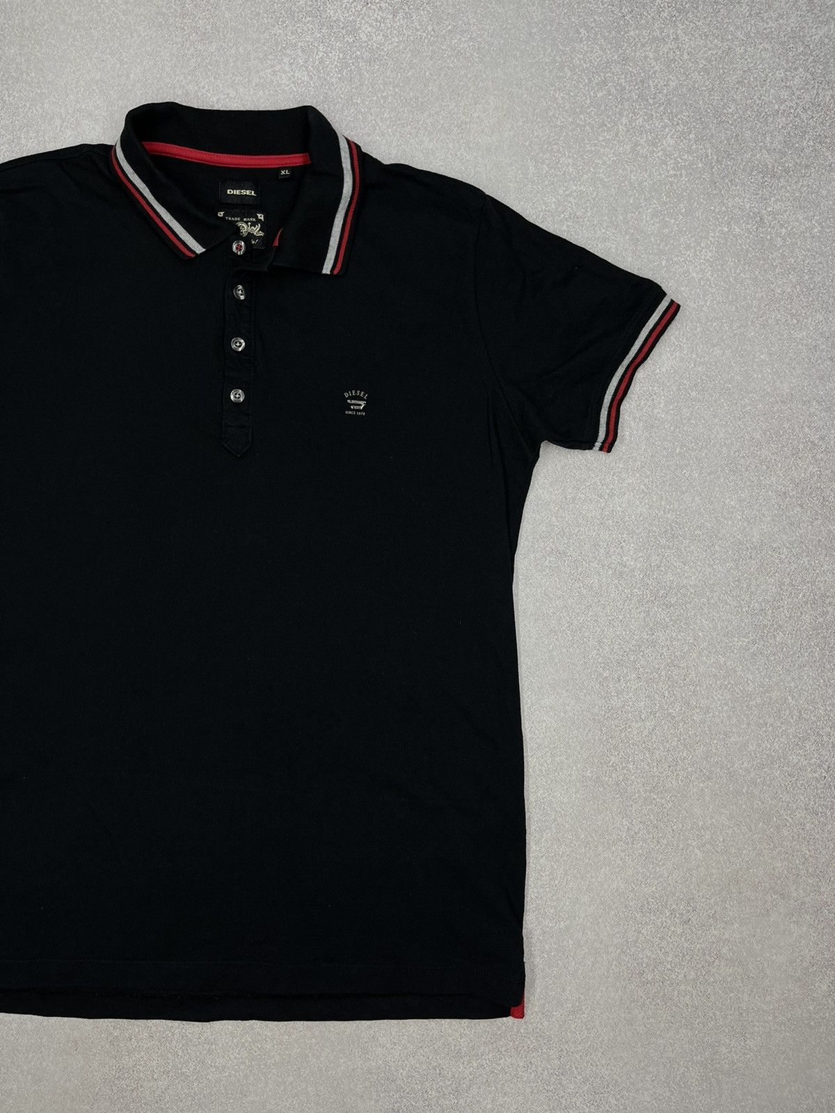 Diesel Mens Polo Diesel Black Size L Size US L / EU 52-54 / 3 - 3 Thumbnail