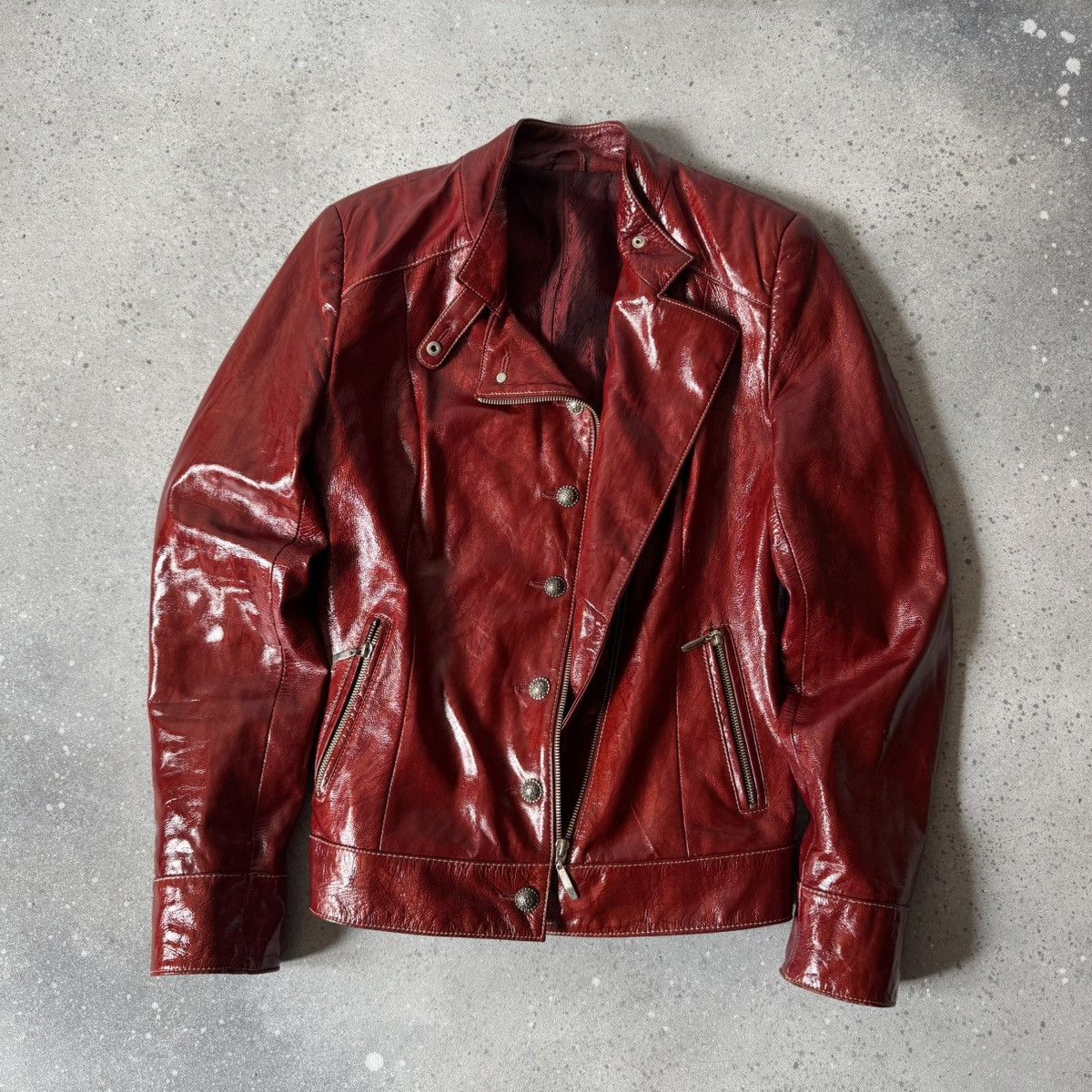 Hysteric Glamour Amazing Vintage Y2K Red Leather Jacket Size S / US 4 / IT 40 - 2 Thumbnail