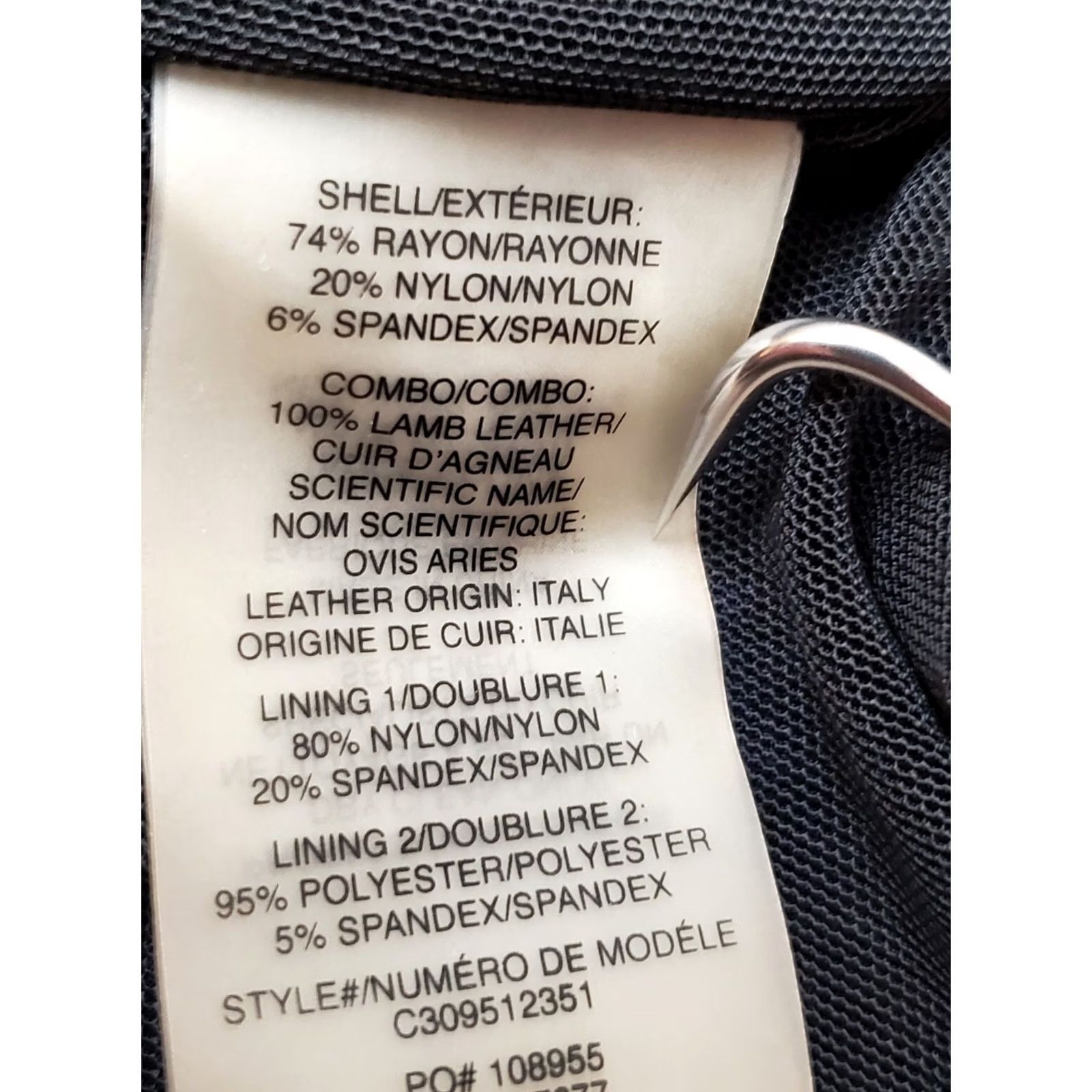 Alice + Olivia Alice + Olivia Navy and Black Lamb Leather Cutout Sheath Dress Womens Size 6 Size M / US 6-8 / IT 42-44 - 7 Thumbnail