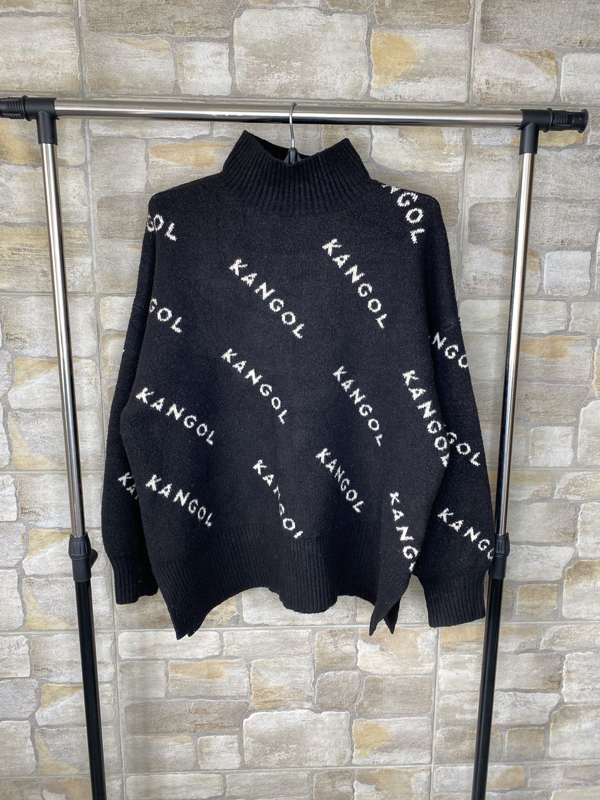 Kangol Unisex Kangol x h&m monogram sweater rare black knit Grailed