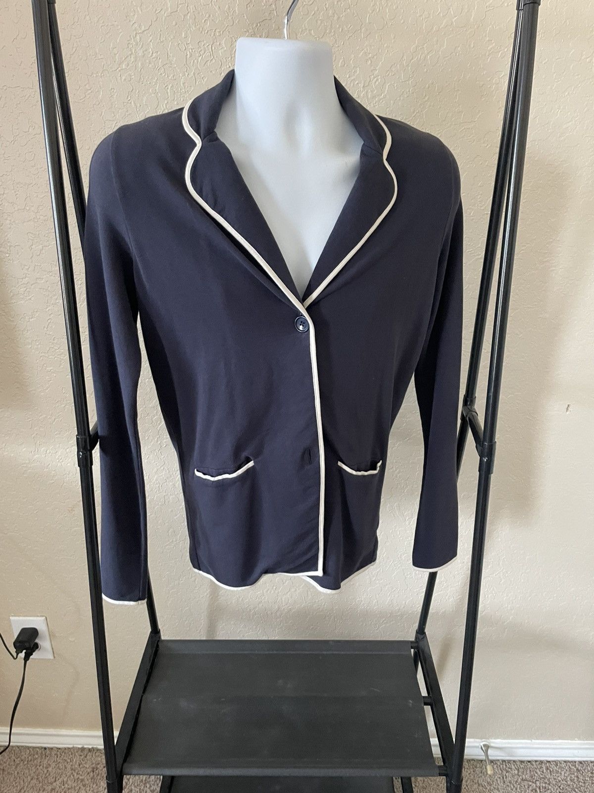Designer × Japanese Brand KULE Unlined Unstructured Blazer with stretch nwt Size 38S - 2 Thumbnail