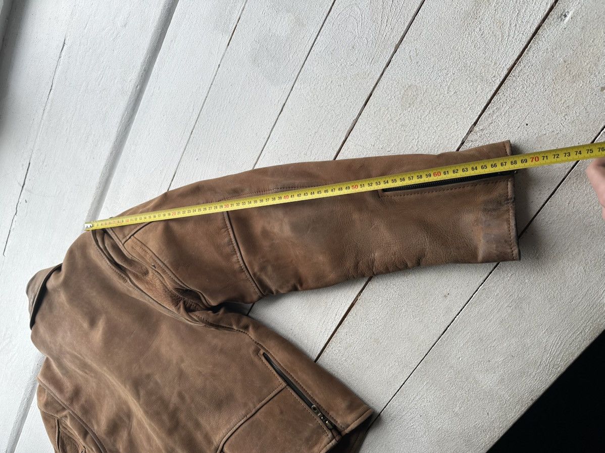 Other 🚨VNTG LEATHER JACKET AVANT GARDE ASYMMETRICAL BROWN MOTO Size US XL / EU 56 / 4 - 20 Thumbnail