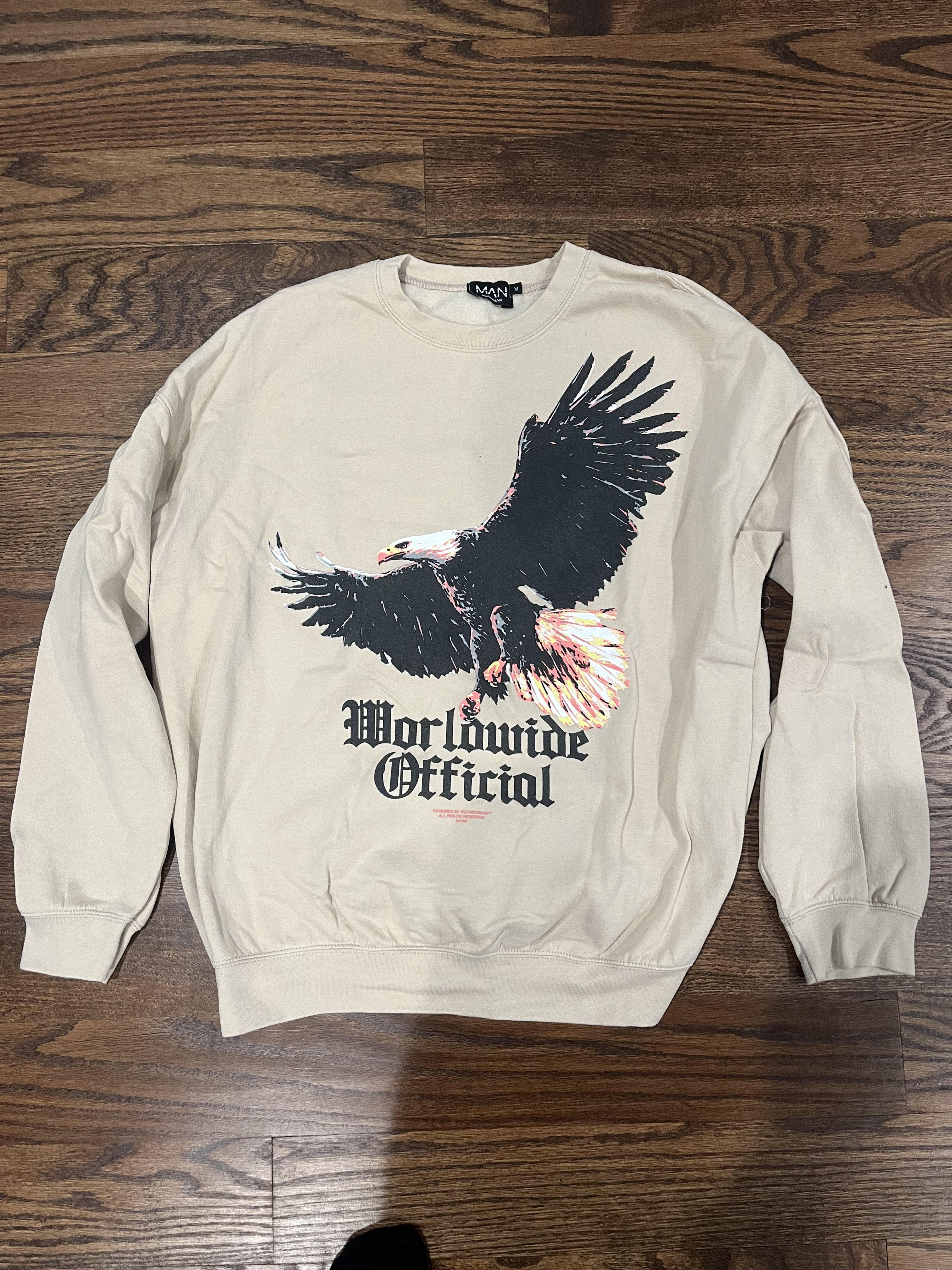 Boohoo × Vintage Wordlwide Official Eagle Sweatshirt (minor flaw) Size US M / EU 48-50 / 2 - 1 Thumbnail