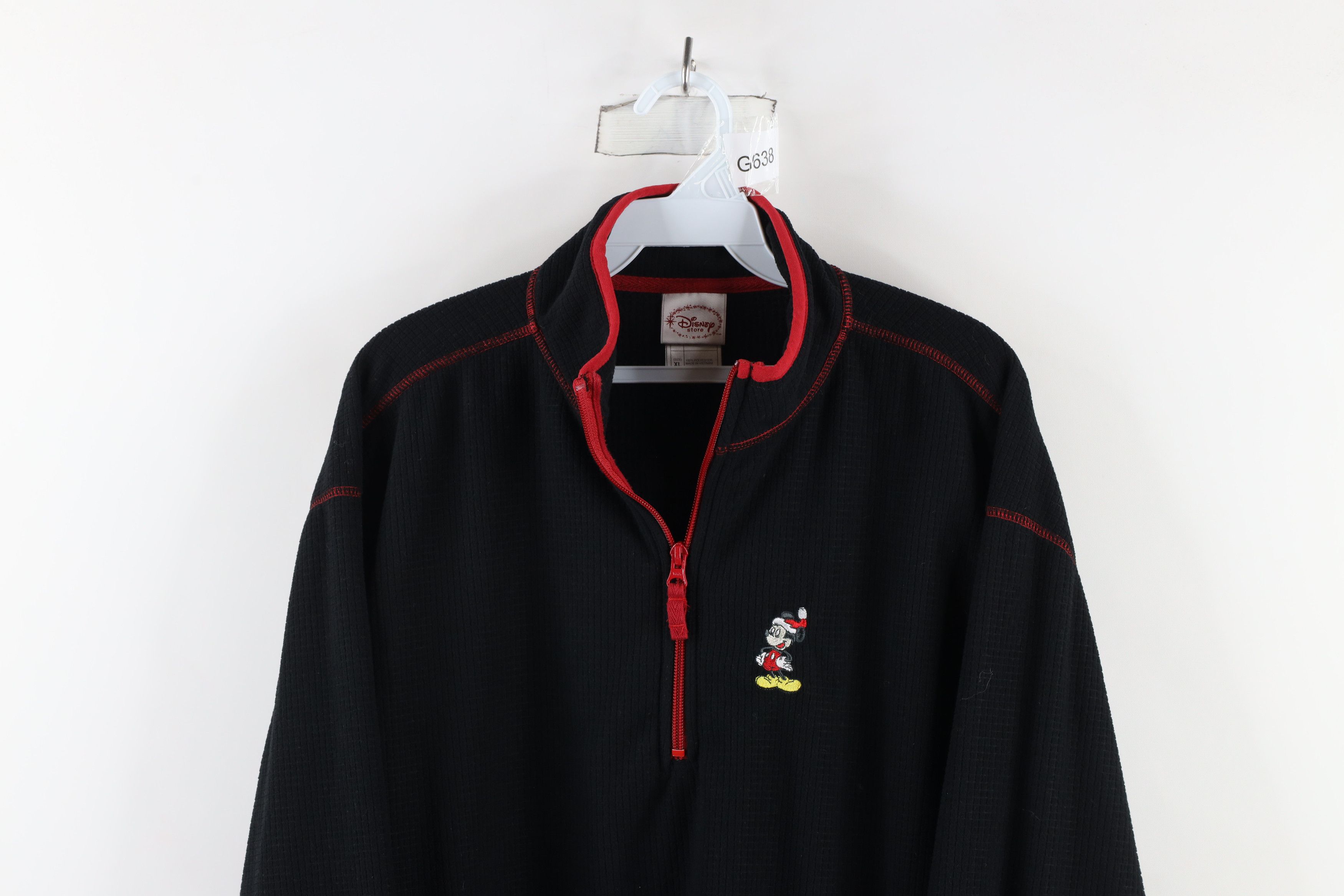 Disney × Vintage Vintage Disney Mickey Mouse Half Zip Fleece Sweater Size ONE SIZE - 2 Thumbnail